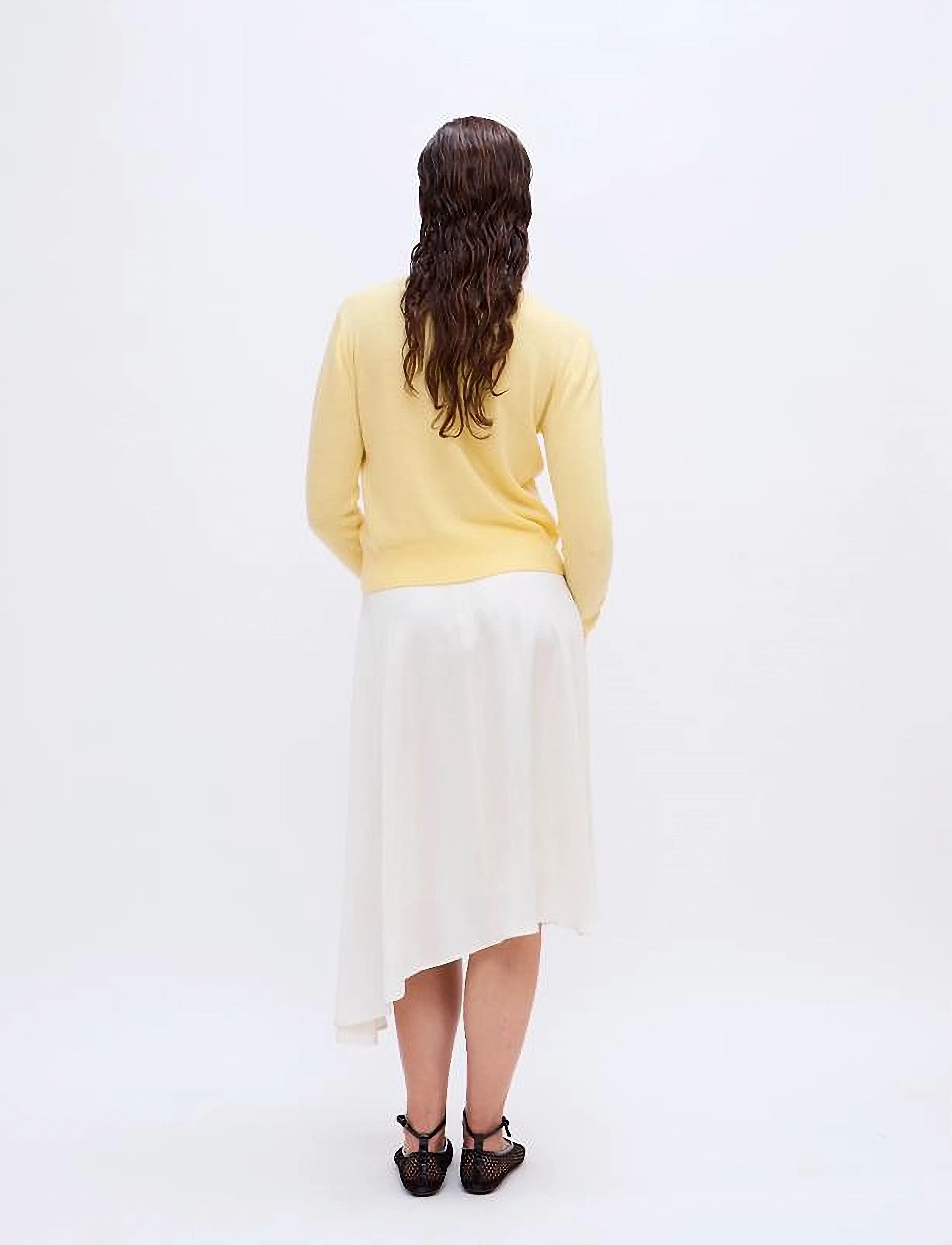 2NDDAY - 2ND Barrah - Silky Viscose - midi nederdele - tofu - 4