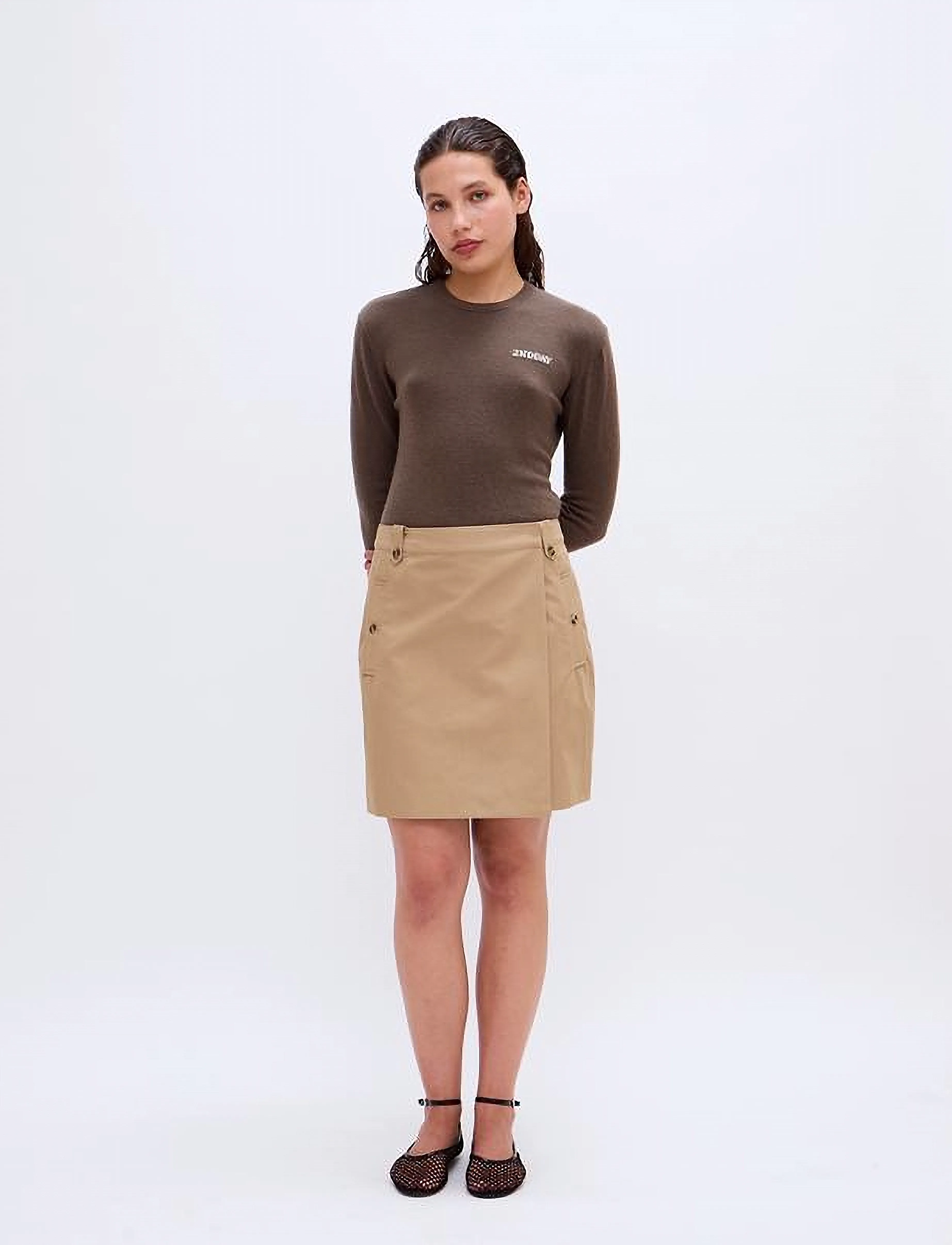 2NDDAY - 2ND Sierron - Firm Cotton - short skirts - kelp - 0