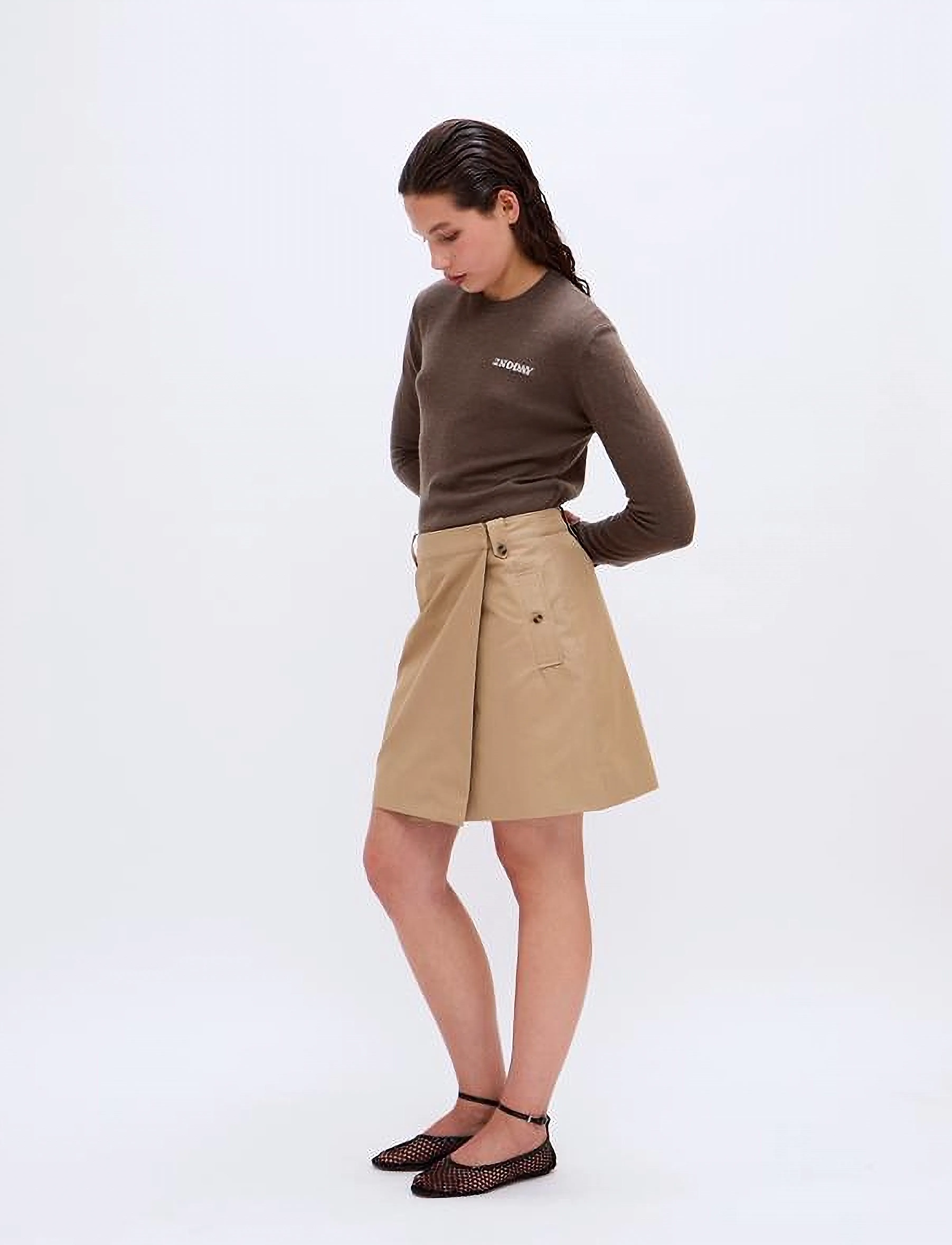 2NDDAY - 2ND Sierron - Firm Cotton - short skirts - kelp - 3