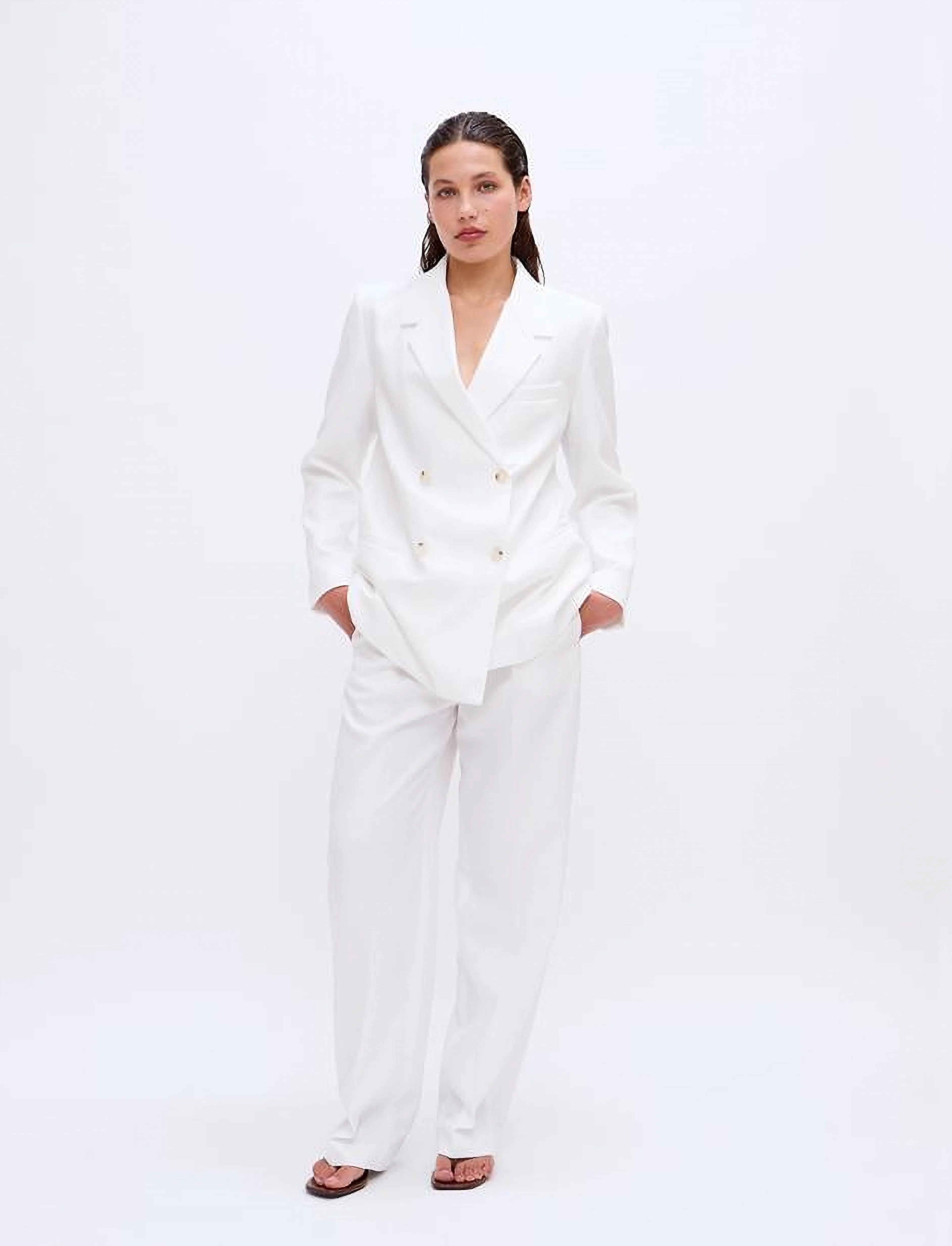 2NDDAY 2Nd Celeste Fine Tailoring, 36, Trousers, Weiß - Wide Leg, Frauen