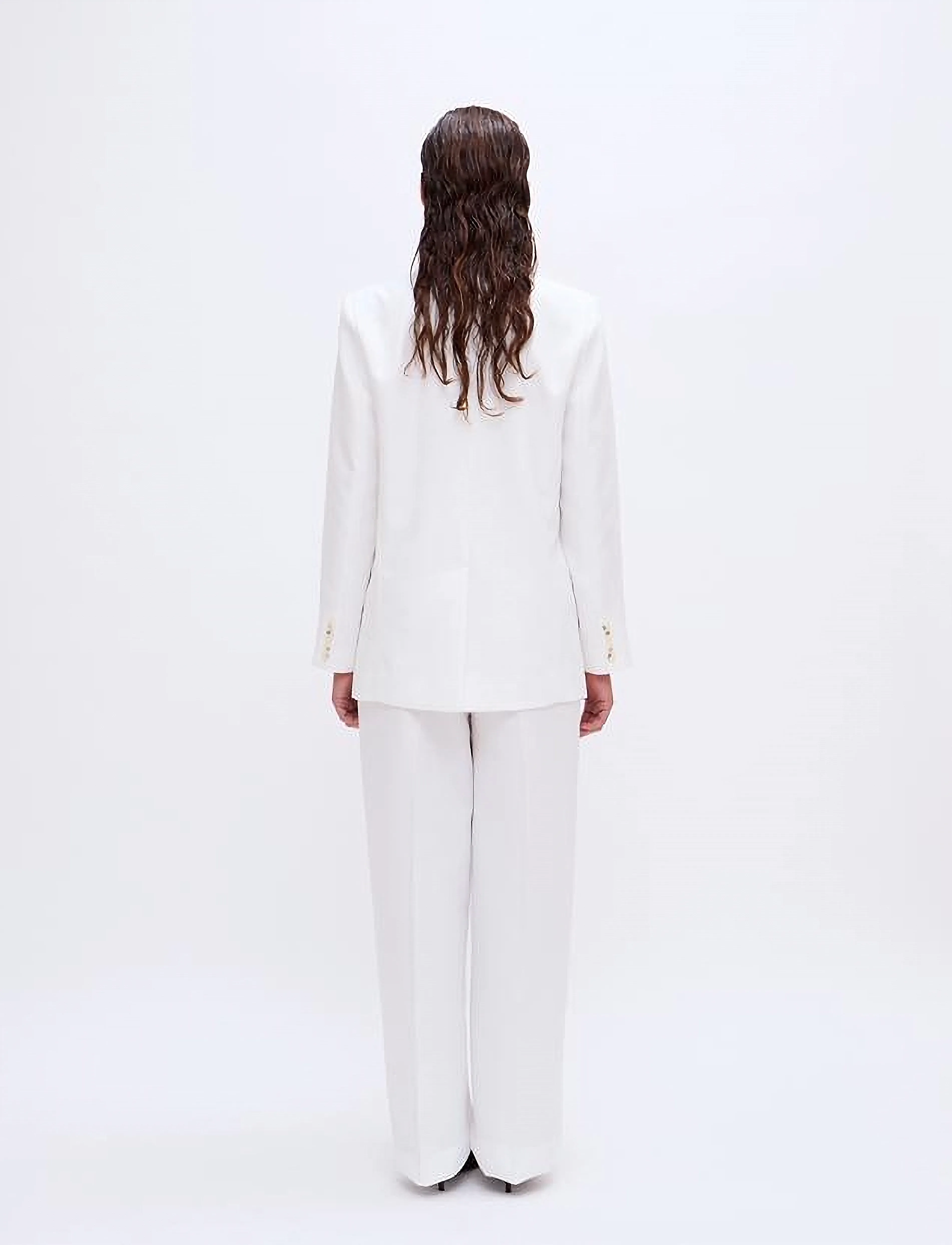 2NDDAY - 2ND Celeste - Fine Tailoring - laia säärega püksid - brilliant white - 4