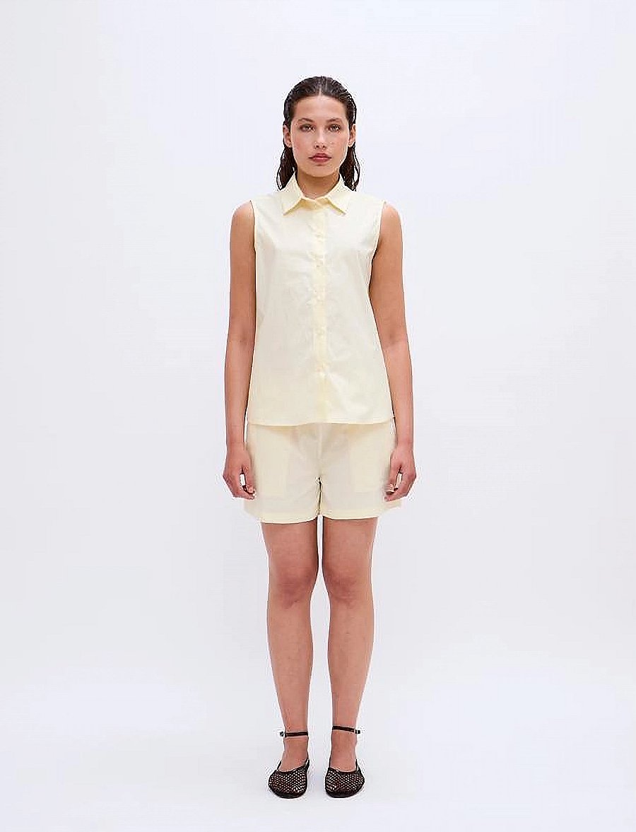 2NDDAY - 2ND Ray - Poplin - vabaaja lühikesed püksid - transparent yellow - 0