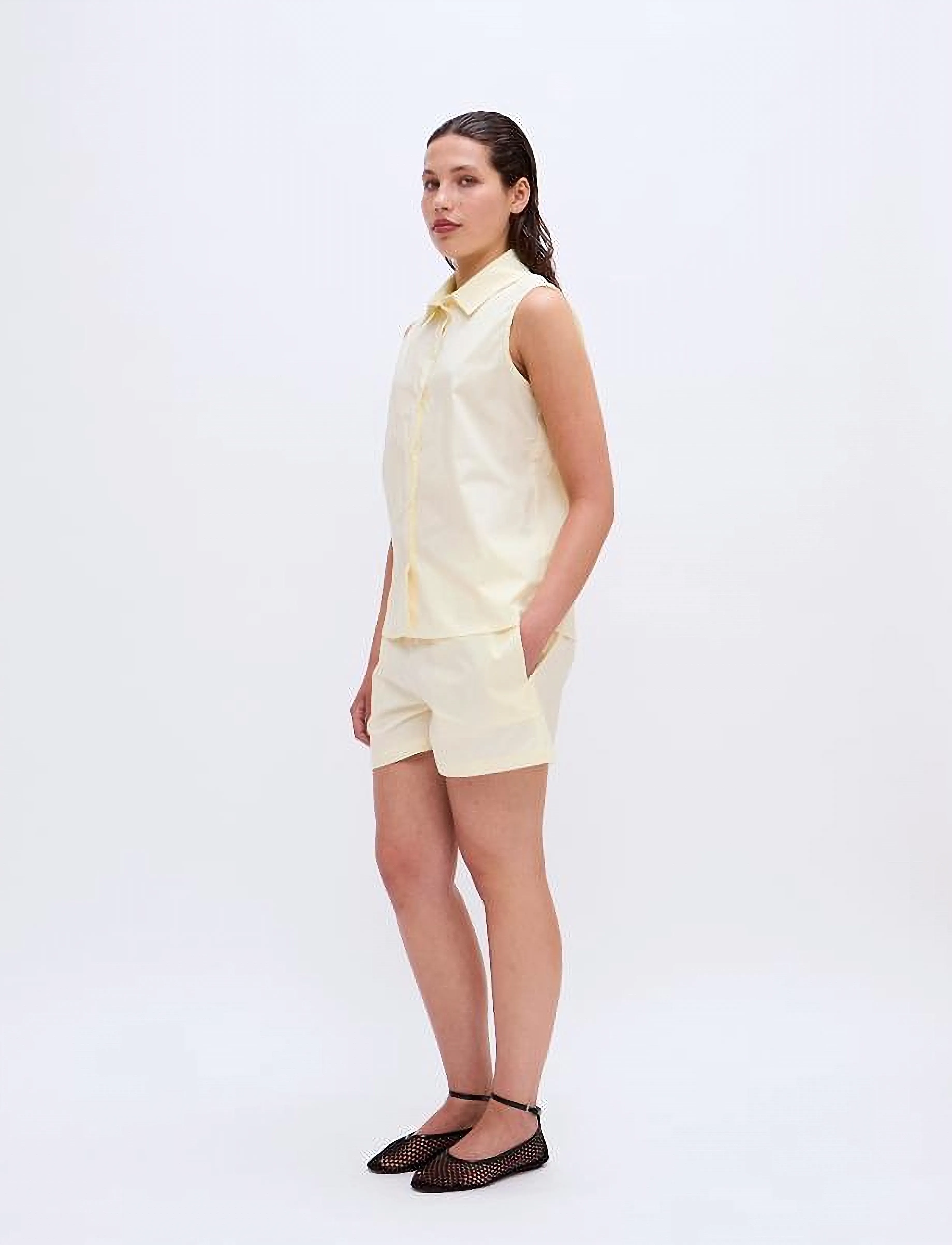 2NDDAY - 2ND Ray - Poplin - casual shorts - transparent yellow - 3