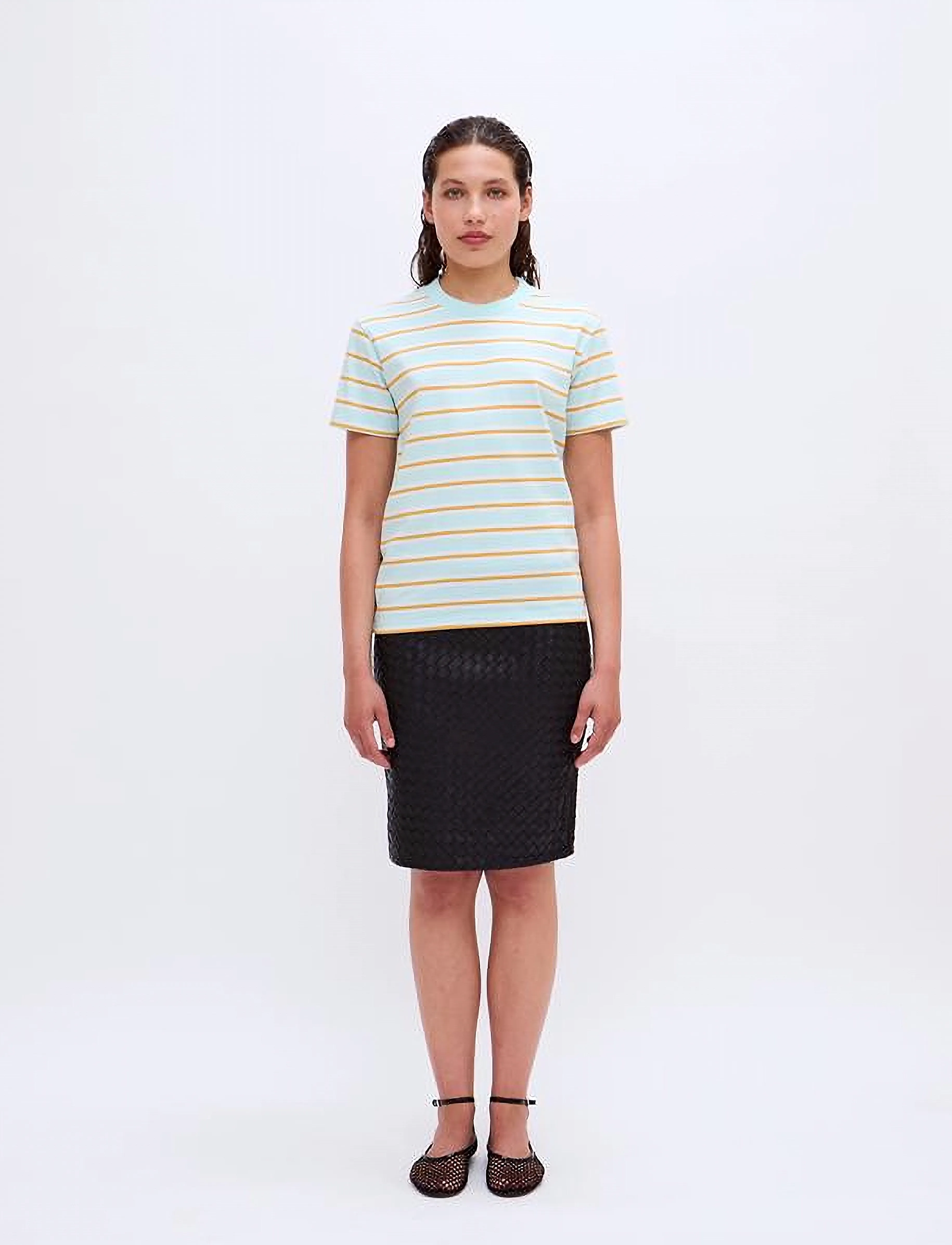 2NDDAY 2Nd Marissas Striped Jersey, S, T-shirts & Oberteile, Blau - Short-sleeved, Frauen