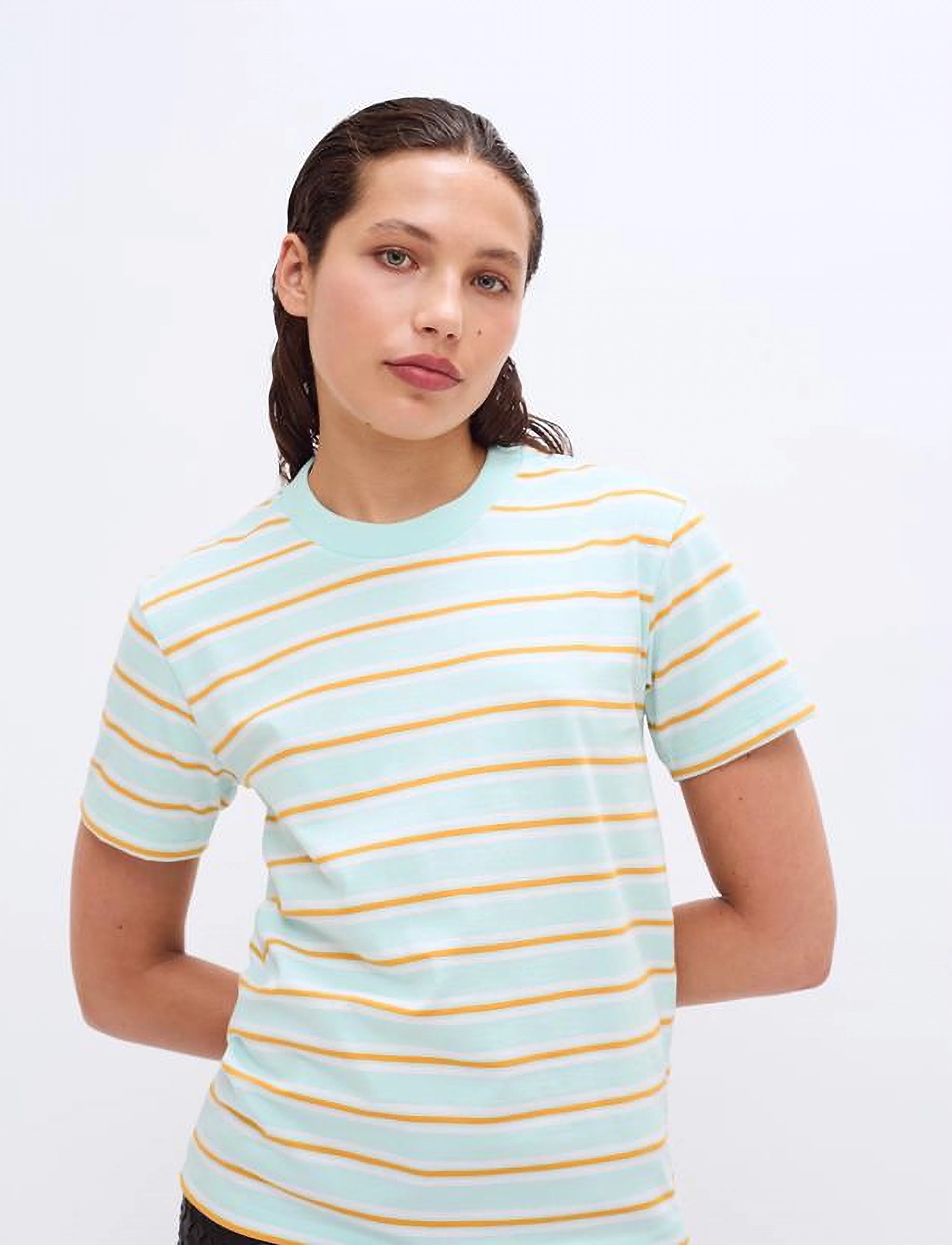 2NDDAY - 2ND Marissas - Striped Jersey - t-särgid - soothing sea - 5