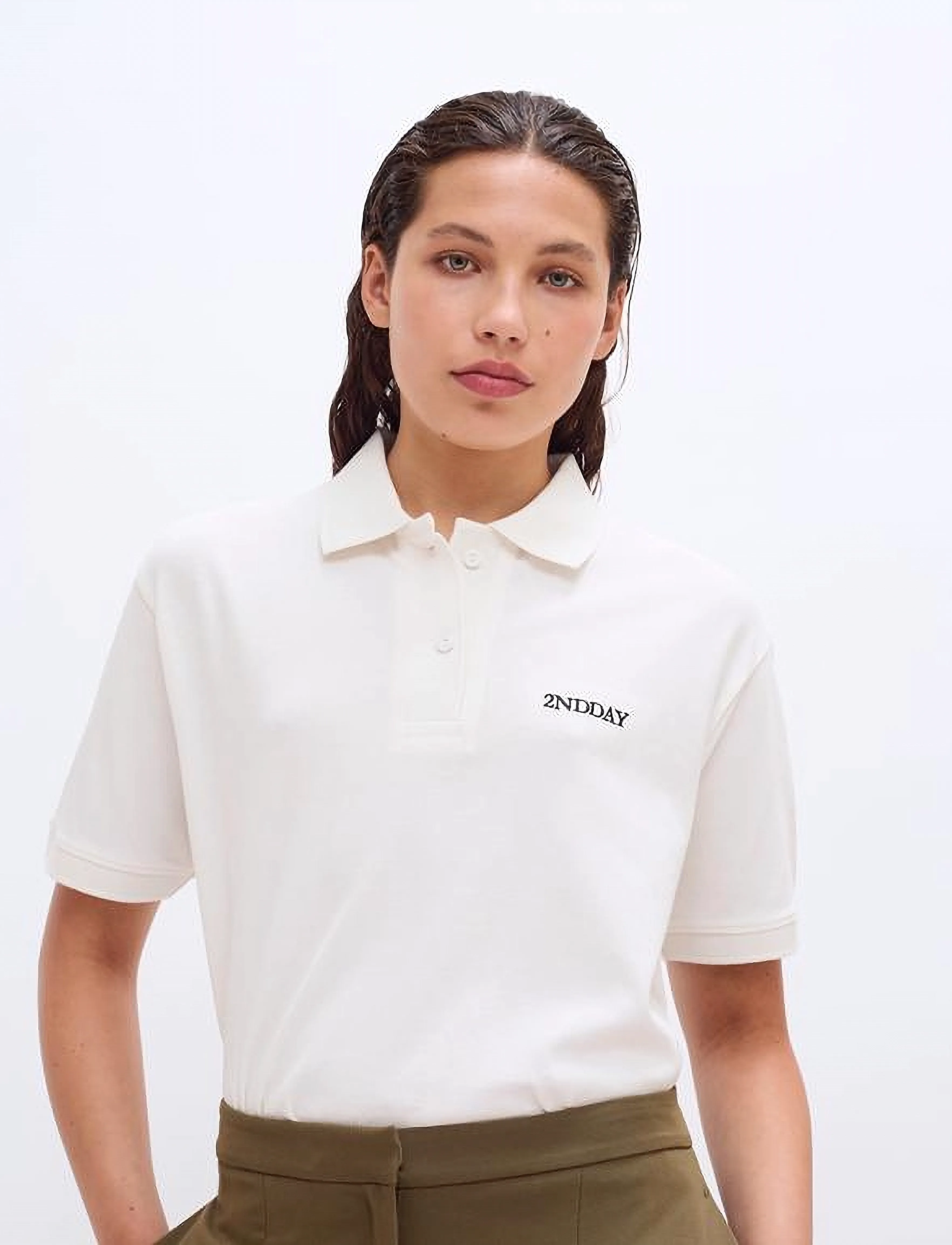 2NDDAY - 2ND Aralena - pique - poloshirts - brilliant white - 4