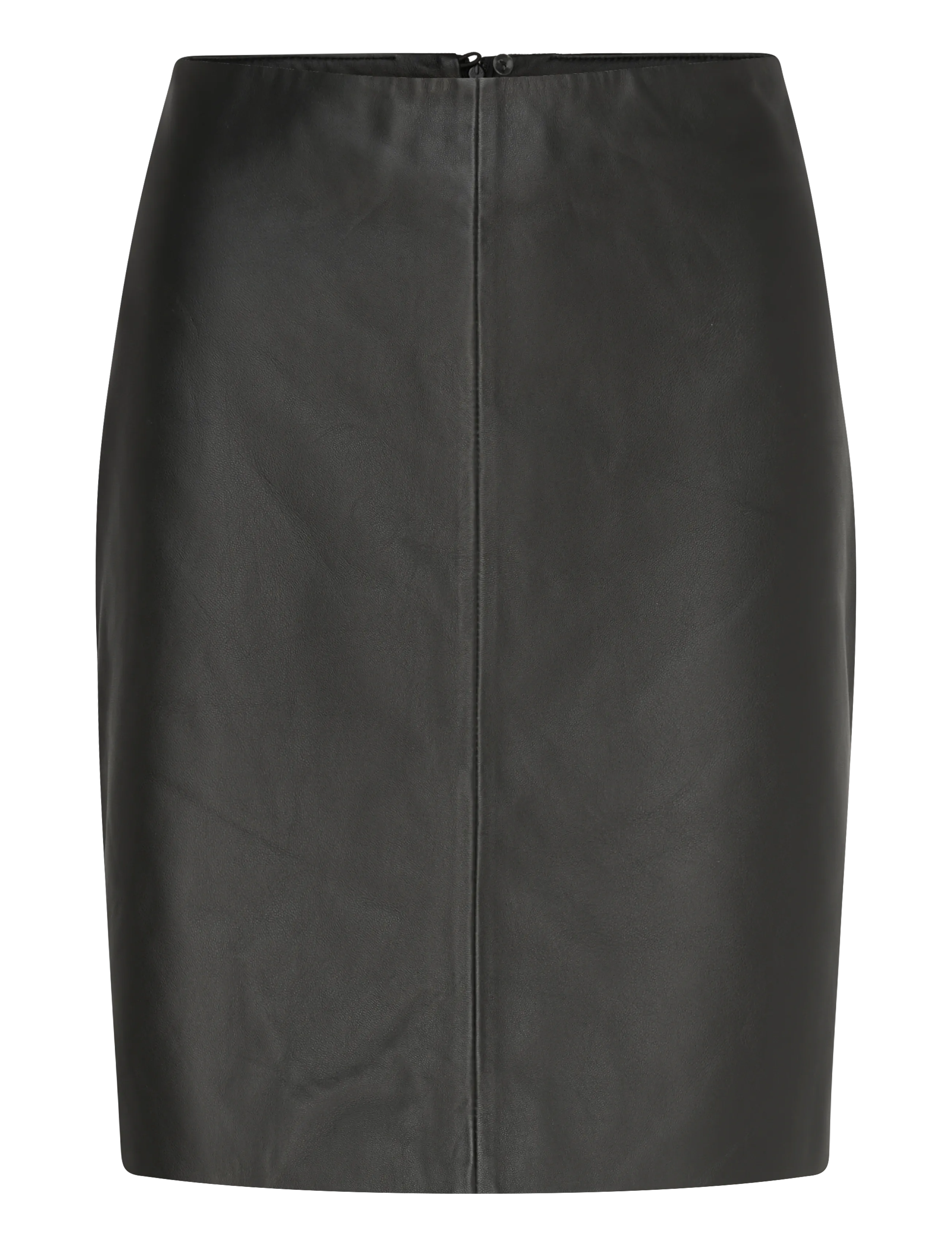 2NDDAY 2ND Ceciliana - Classic Leather - Lædernederdele - 194008 METEORITE (BLACK) / black