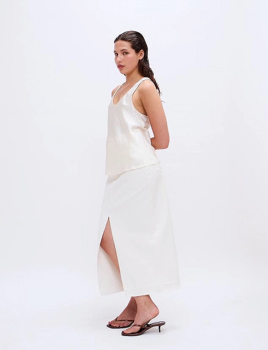 2NDDAY - 2ND Larchy - Twill Denim - midi skirts - tofu - 3