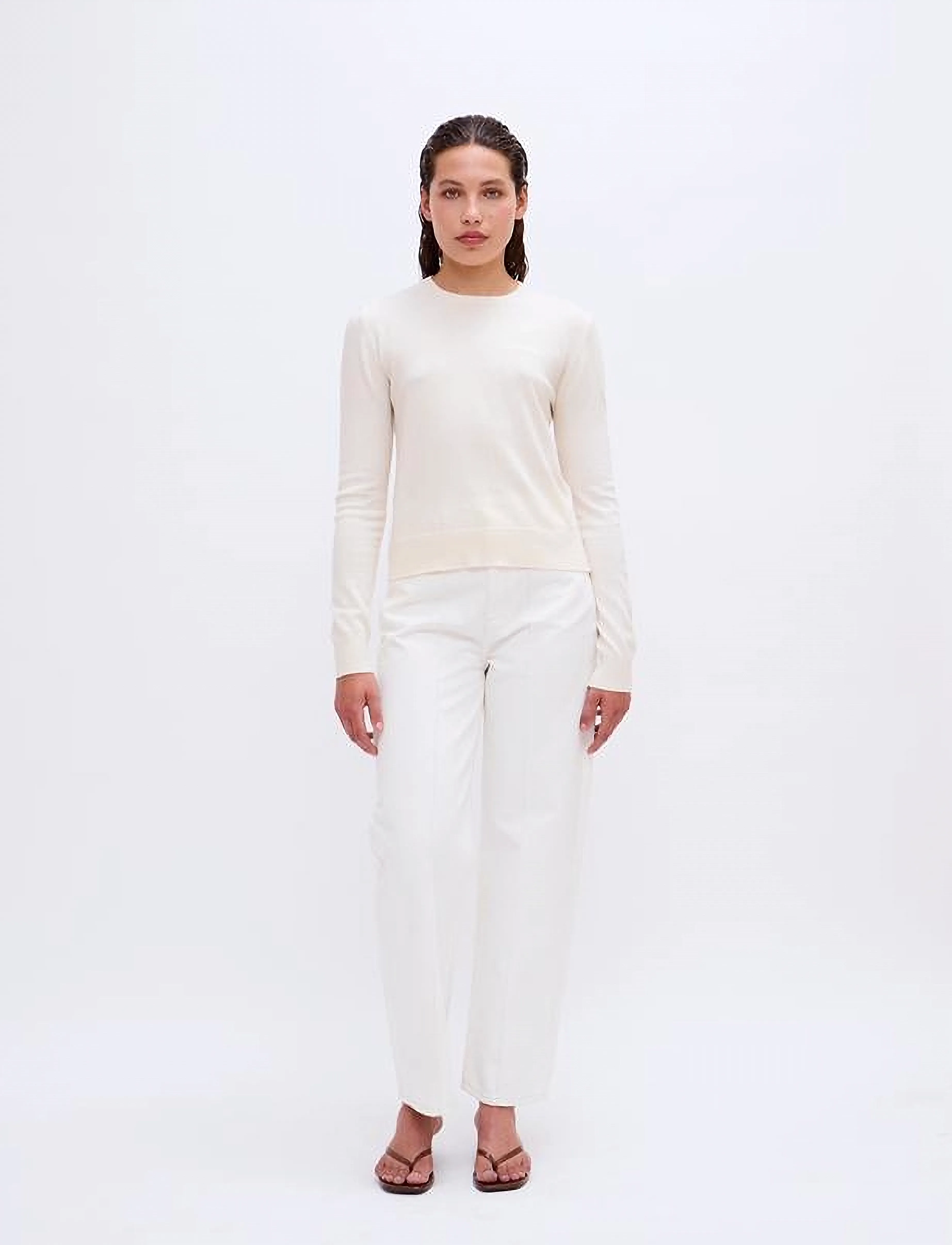 2NDDAY - 2ND Flossy - Twill Denim - wide leg jeans - tofu - 0