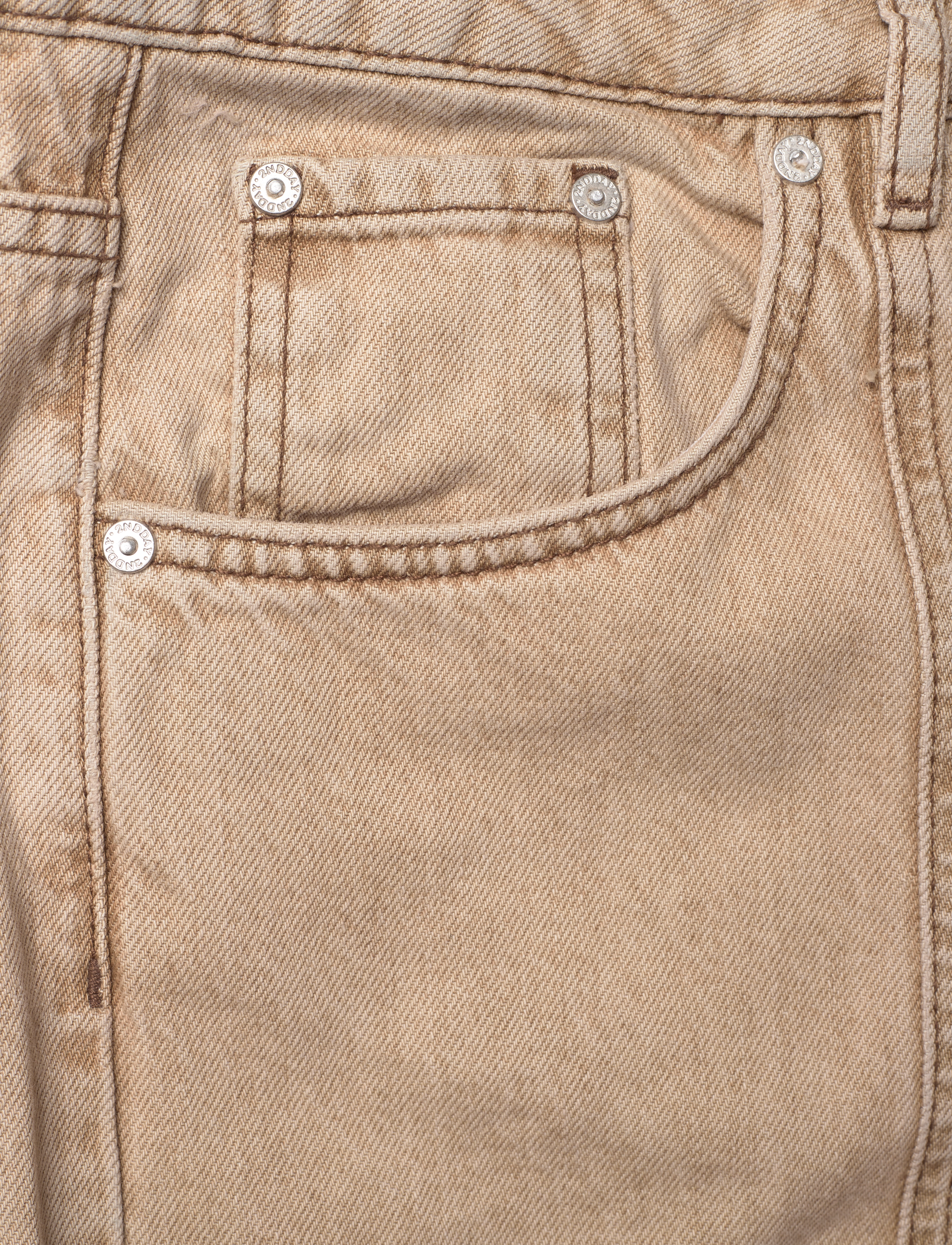 2NDDAY - 2ND Rode - Marbleized denim - vida jeans - kelp - 2