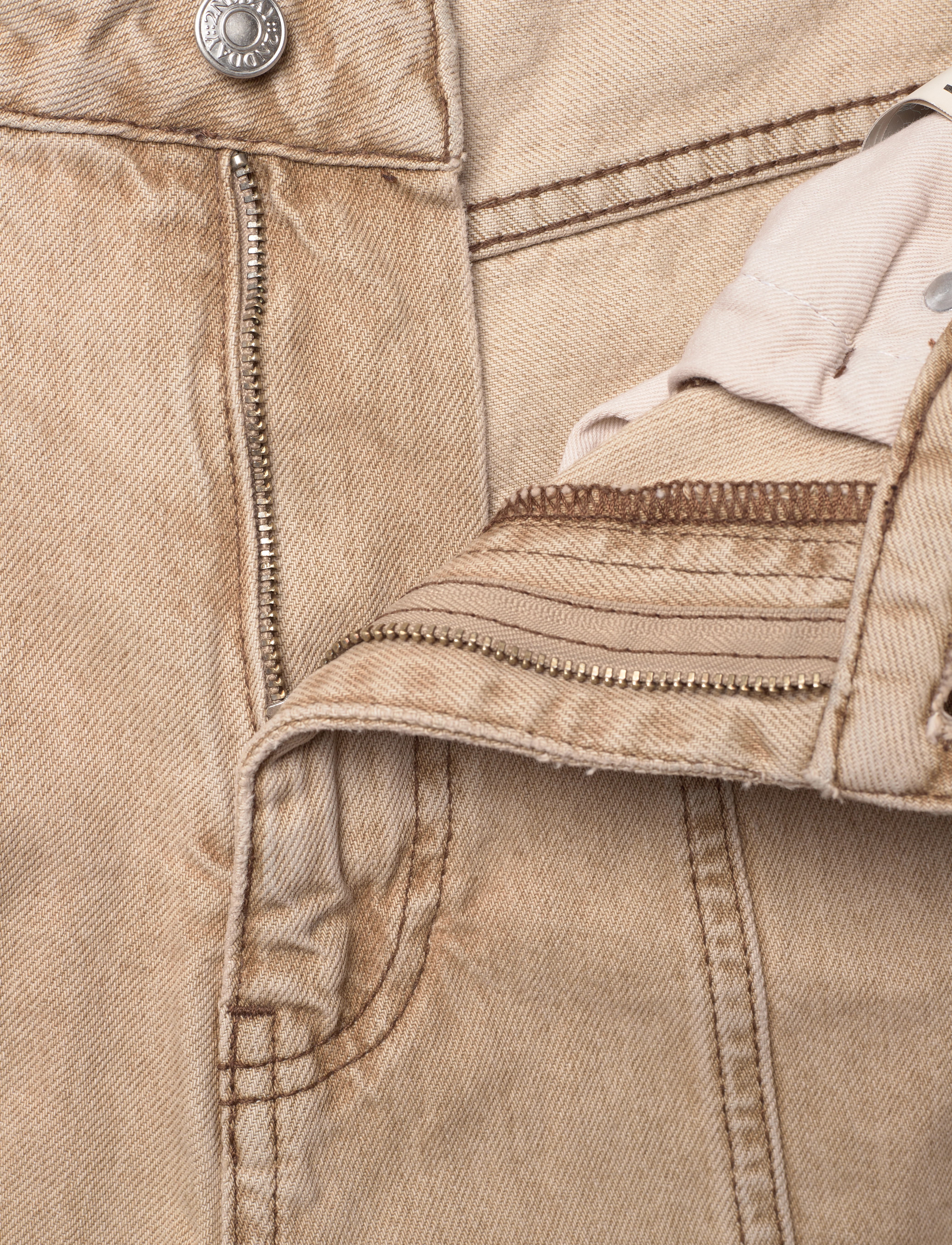2NDDAY - 2ND Rode - Marbleized denim - wide leg jeans - kelp - 3