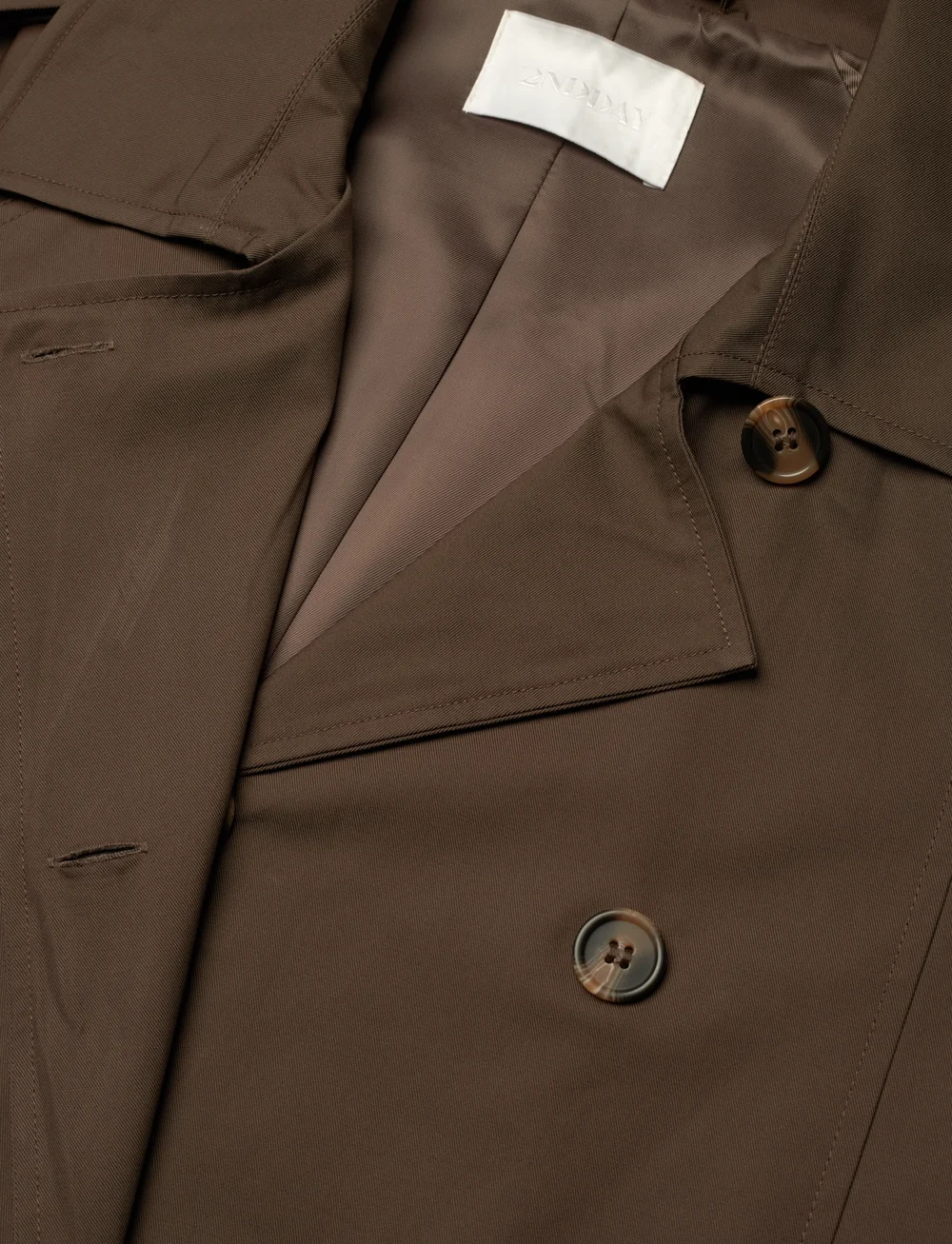 2NDDAY - 2ND Willamena - Dense Cotton - trenchcoats - 190812 turkish coffee - 3