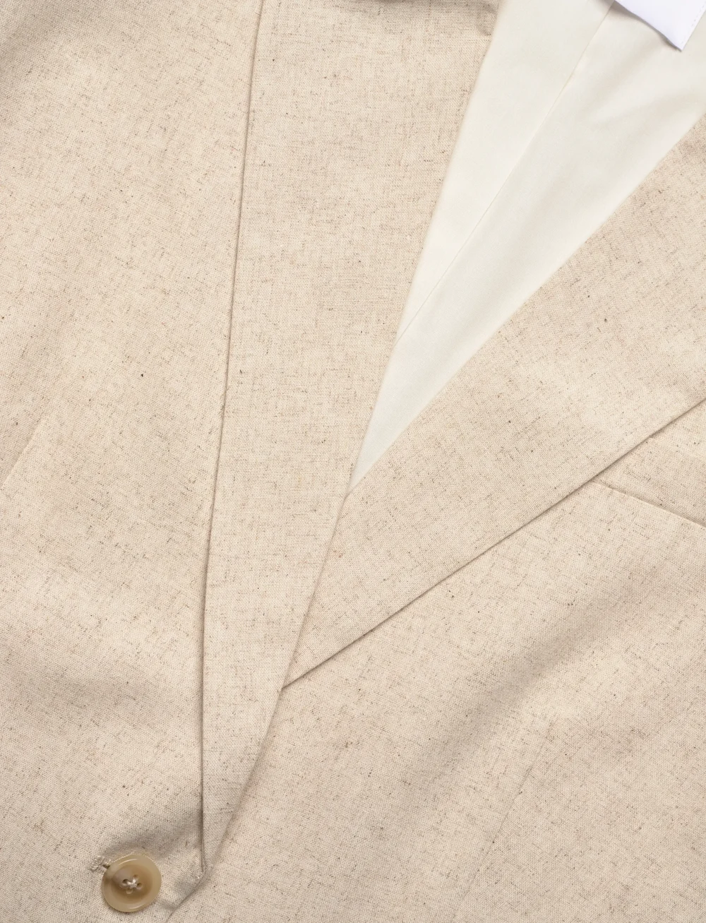 2NDDAY - 2ND Harrum - Linen - enkeltradede blazere - 130000 moonbean - 2