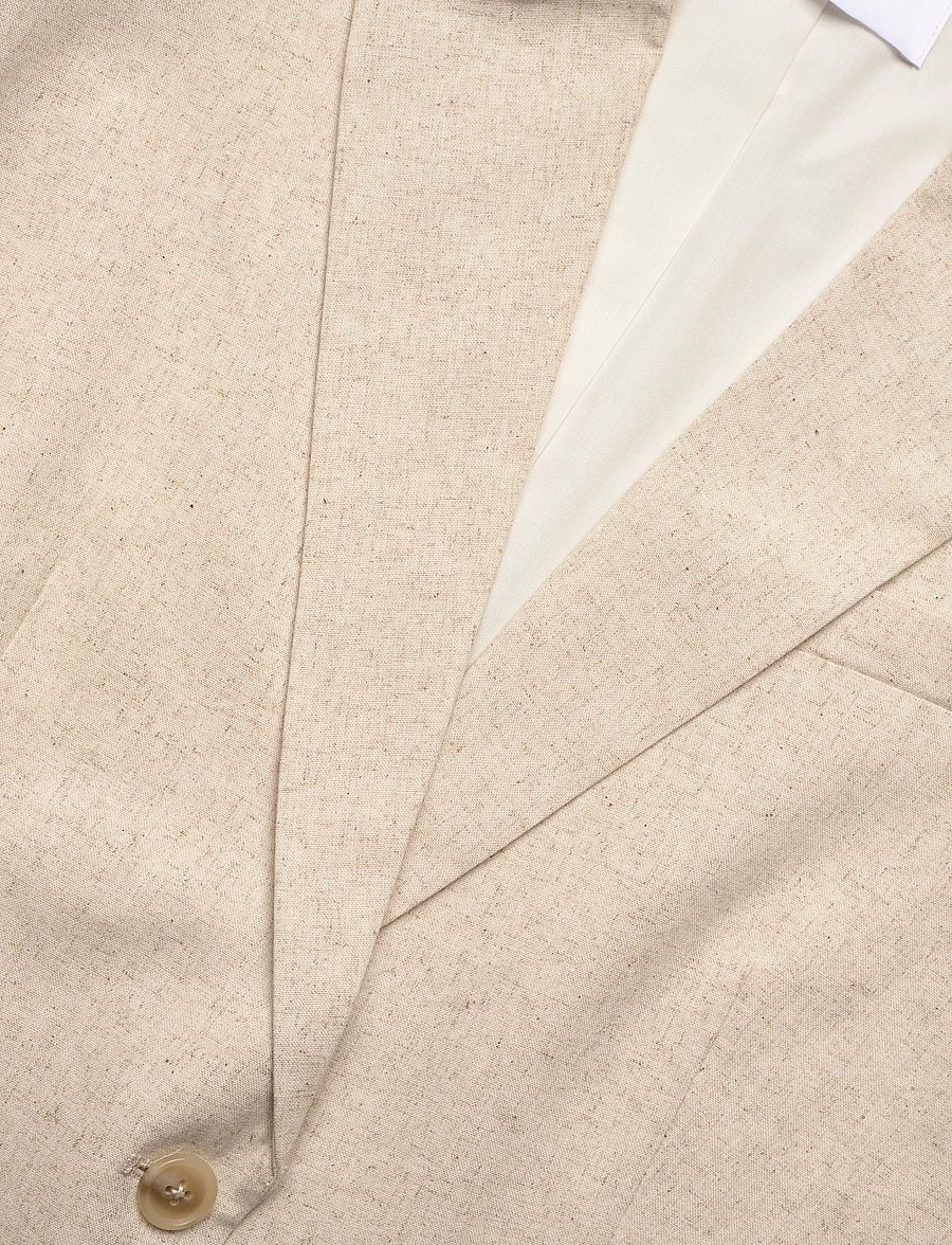 2NDDAY - 2ND Harrum - Linen - einreihige blazer - 130000 moonbean - 2