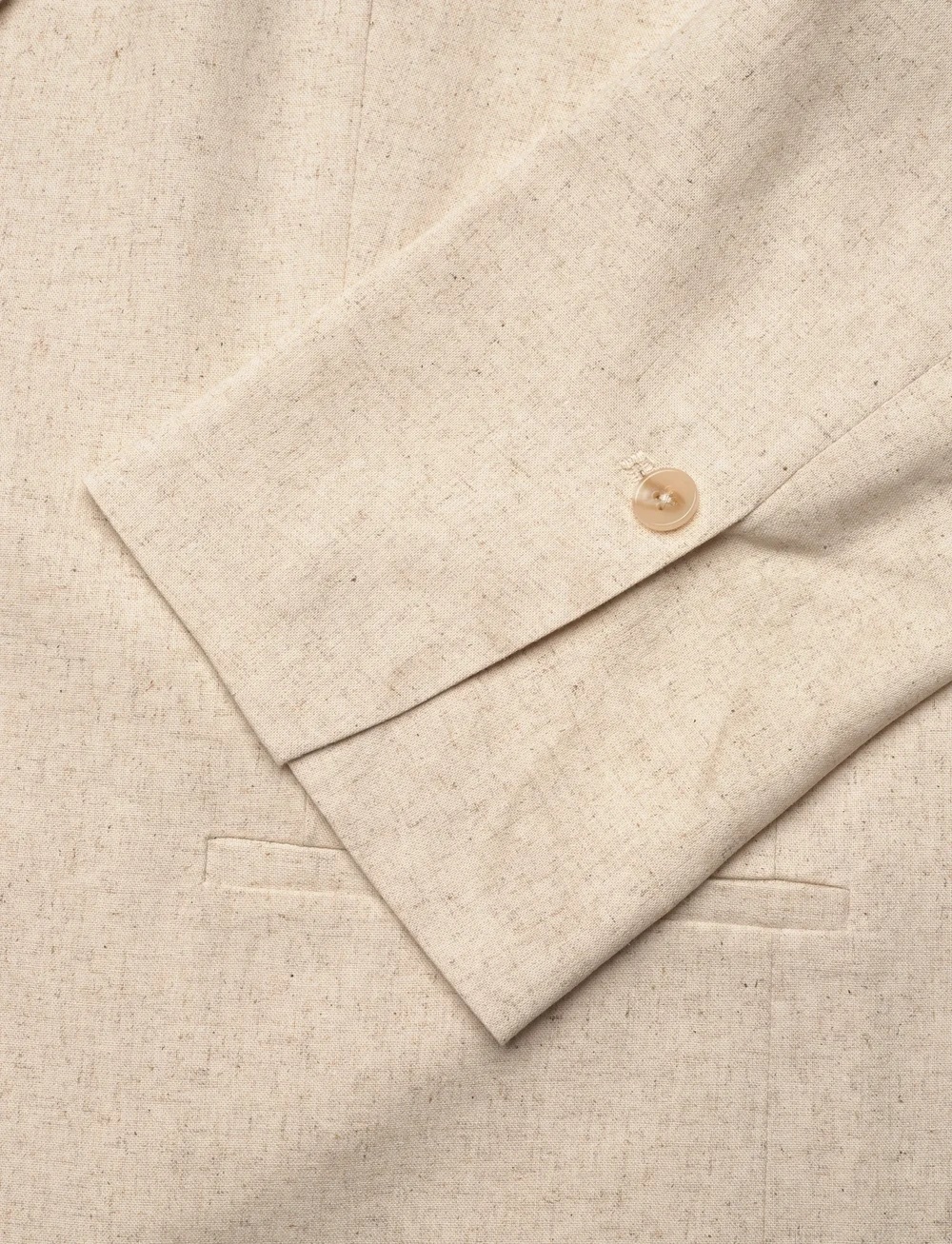 2NDDAY - 2ND Harrum - Linen - enkeltradede blazere - 130000 moonbean - 3