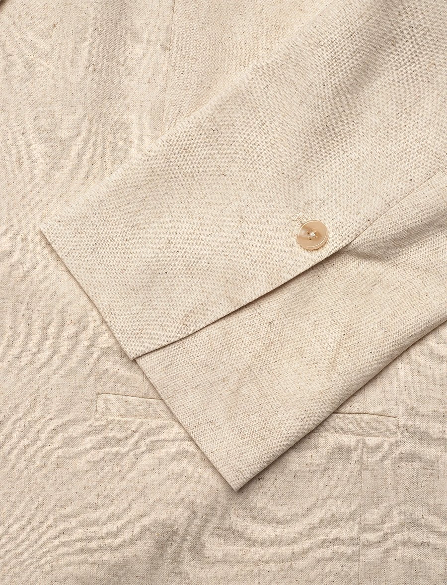 2NDDAY - 2ND Harrum - Linen - einreihige blazer - 130000 moonbean - 3