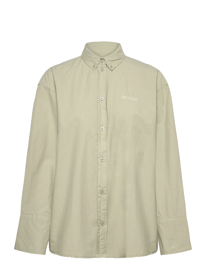 2NDDAY - 2ND Clarome - Fine Crispy poplin - denimskjorter - 160110 desert sage - 0