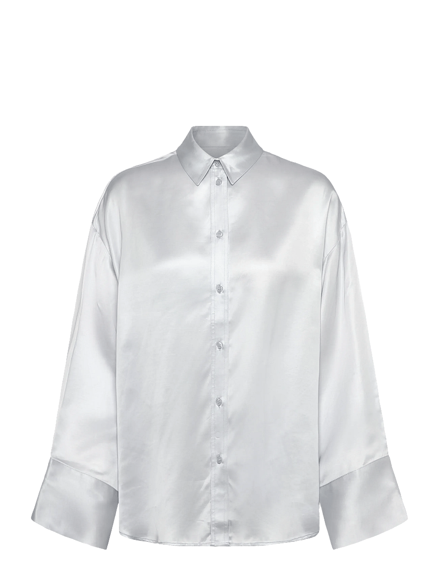 2NDDAY - 2ND Clarose - Silky Viscose - langärmlige hemden - 134110 arctic ice - 0