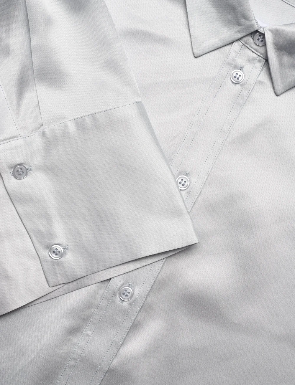 2NDDAY - 2ND Clarose - Silky Viscose - denimskjorter - 134110 arctic ice - 2