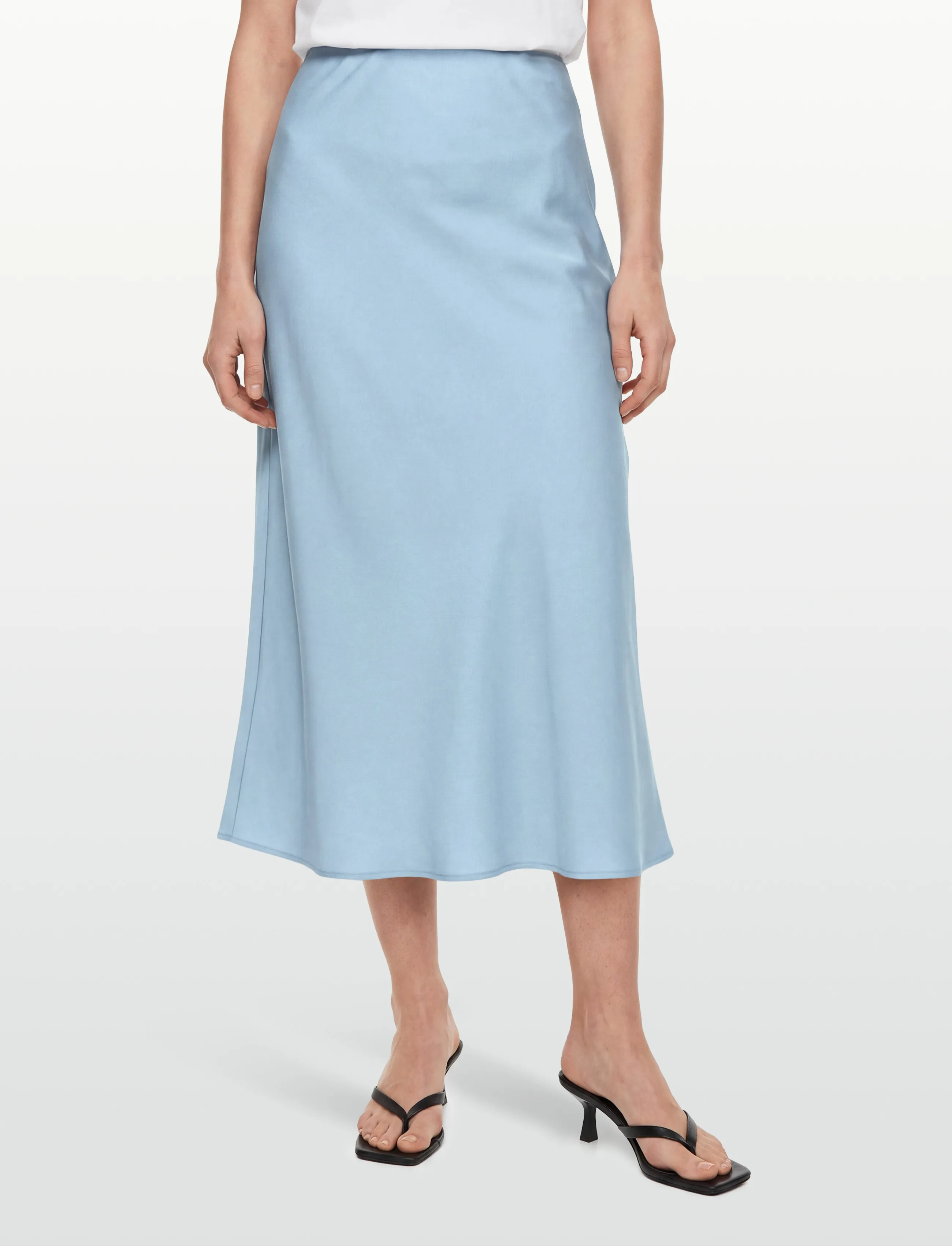 2NDDAY - 2ND Clea - Fluid Twill - satinnederdele - 04038 powder blue - 3