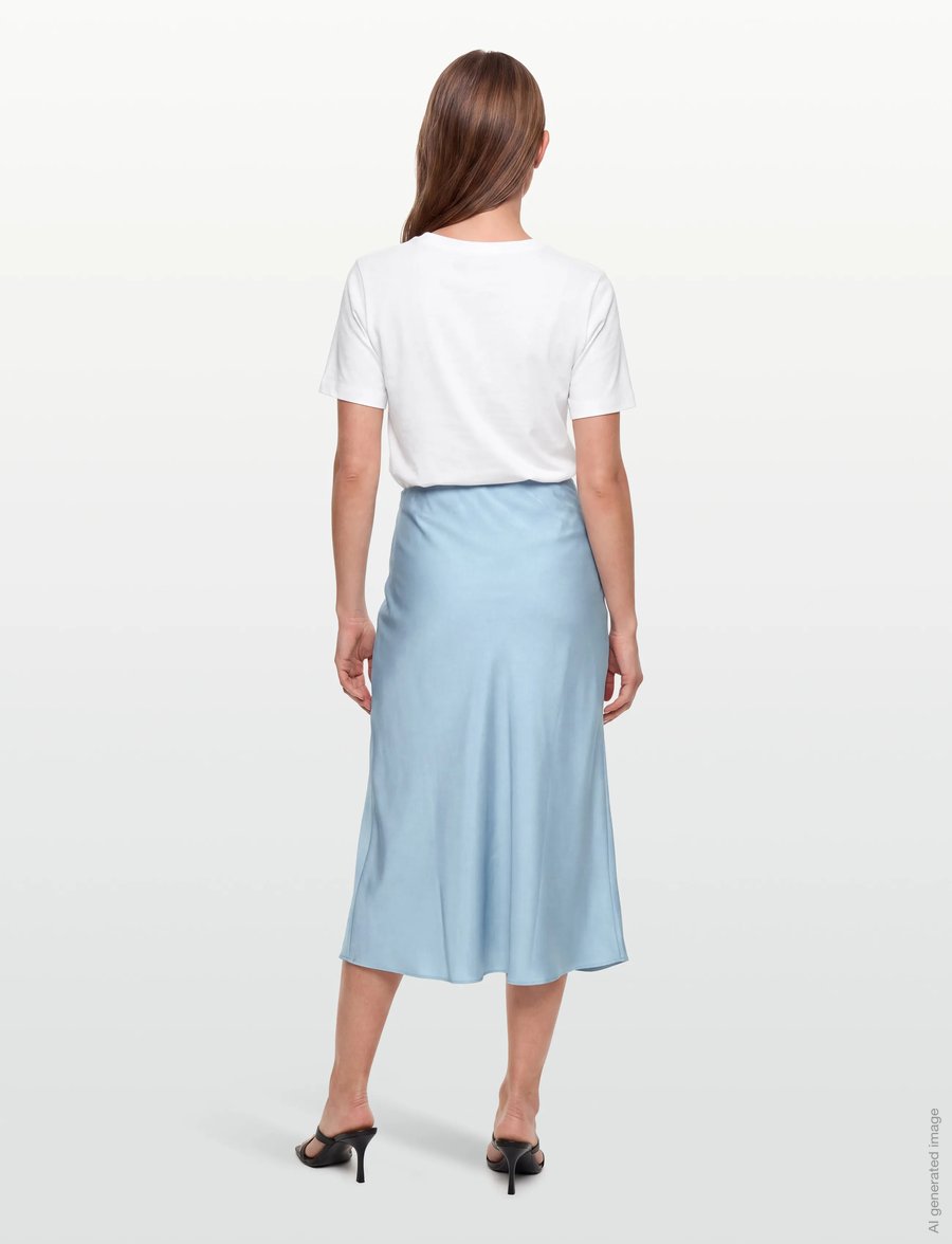 2NDDAY - 2ND Clea - Fluid Twill - satinröcke - 04038 powder blue - 4