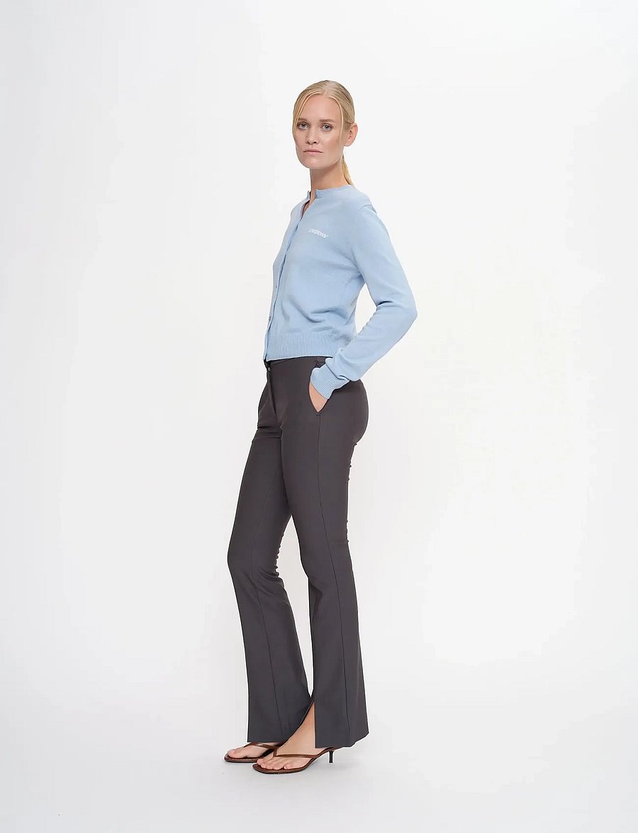 2NDDAY - 2ND Sandras - Daily Sleek - anzugshosen - 190203 gray pinstripe - 0