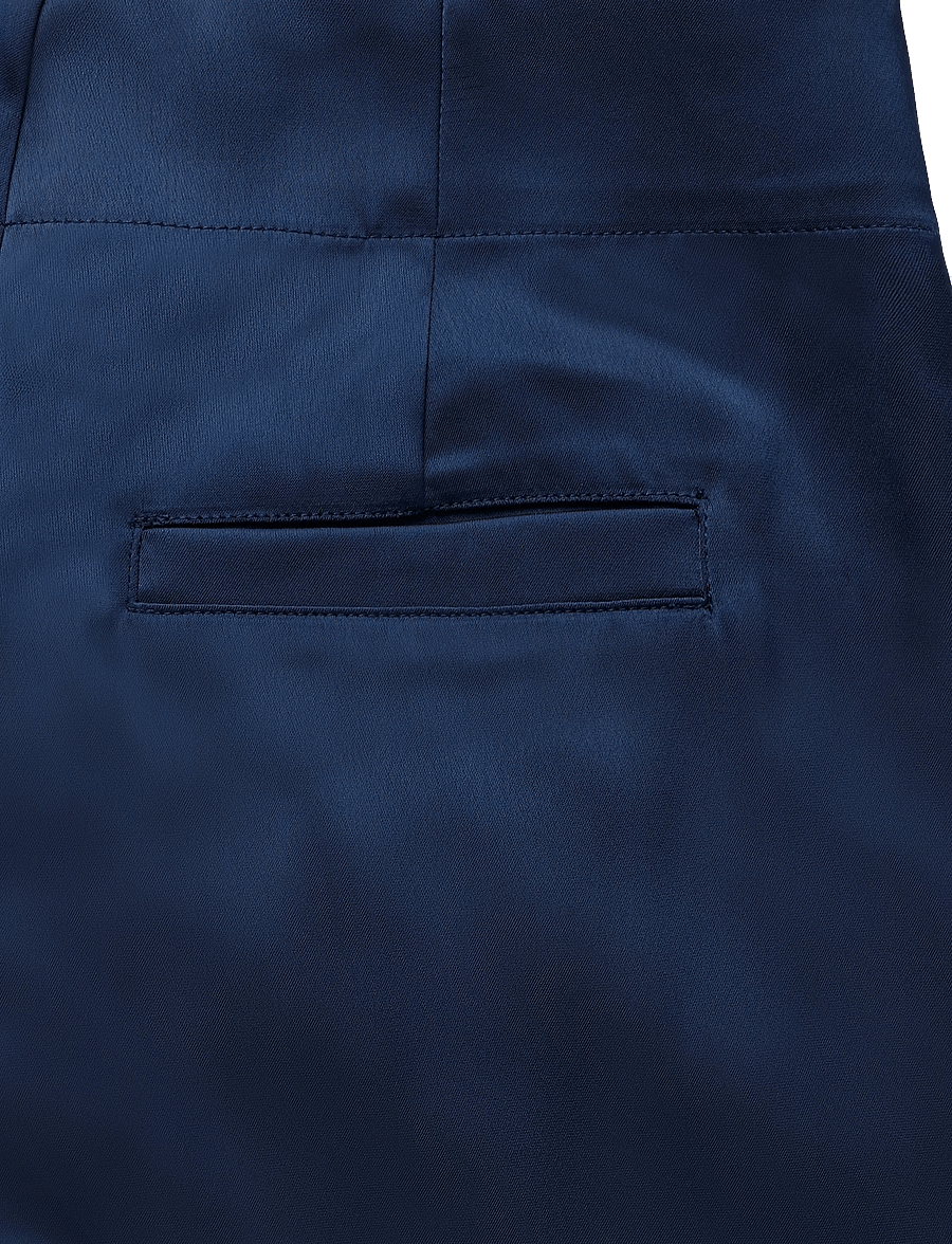 2NDDAY - 2ND Carter - Heavy Satin - hose mit geradem bein - medieval blue - 2