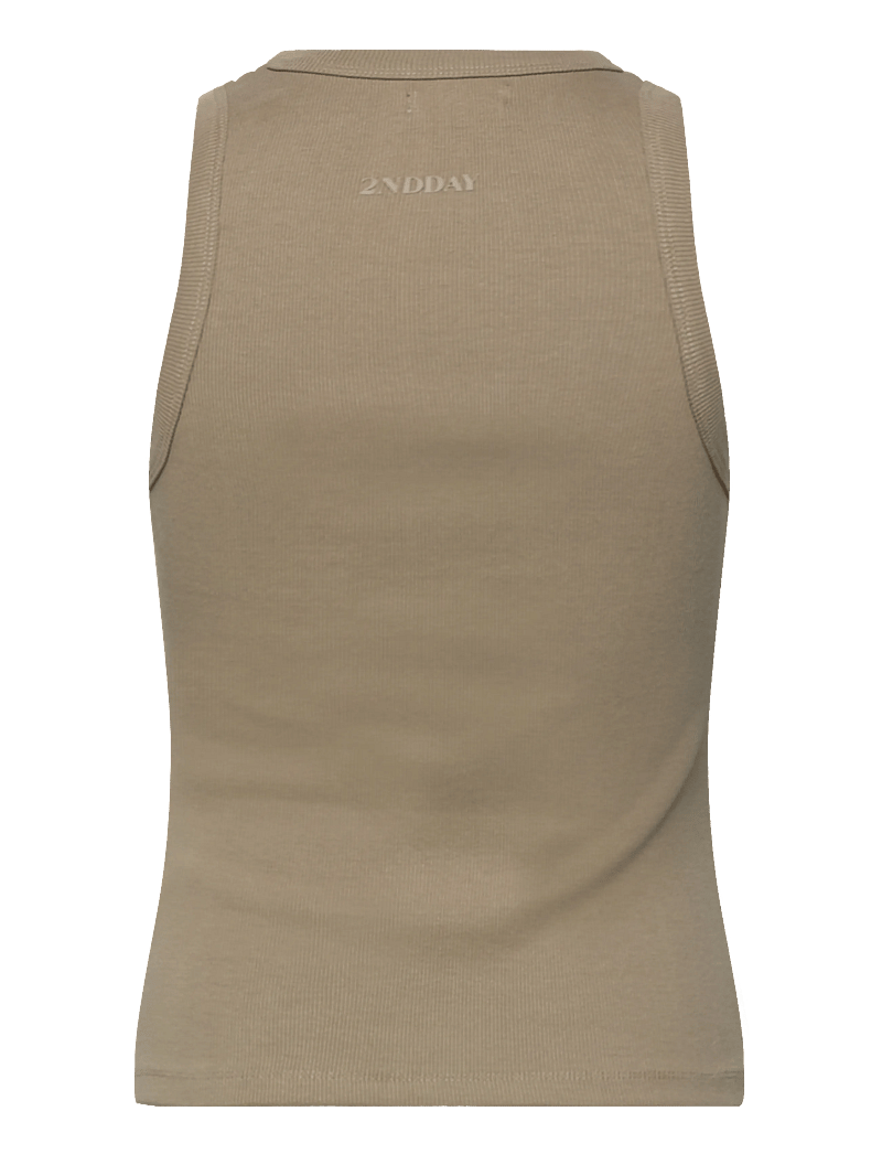 2NDDAY - 2ND Purity TT - Daily Cotton Rib - tanktops - 171310 timber wolf - 1