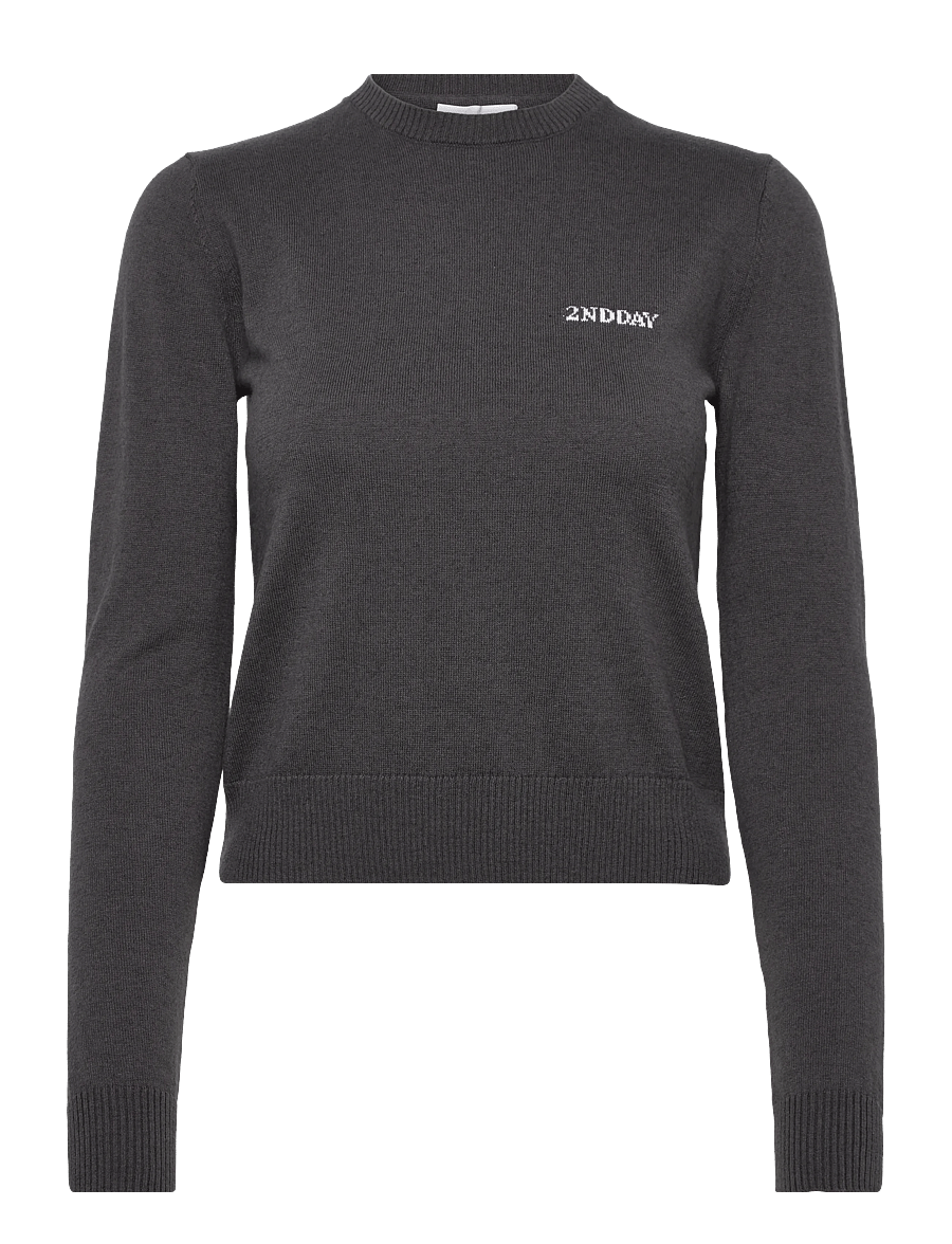 2NDDAY - 2ND Lance - Soft Wool Blend - striktrøjer - 190203 gray pinstripe - 0