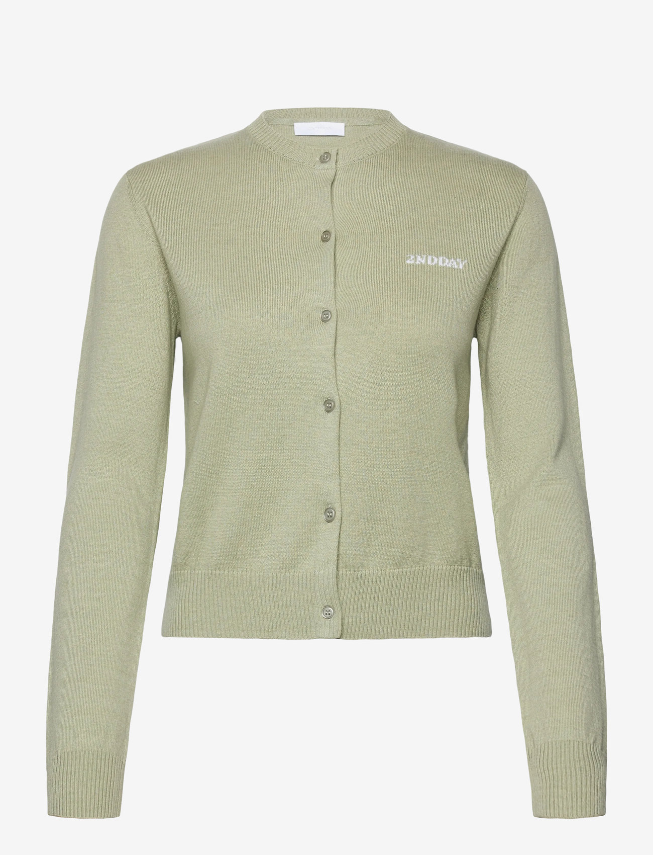 2NDDAY - 2ND Vinny - Soft Wool Blend - cardigans - 160110 desert sage - 0