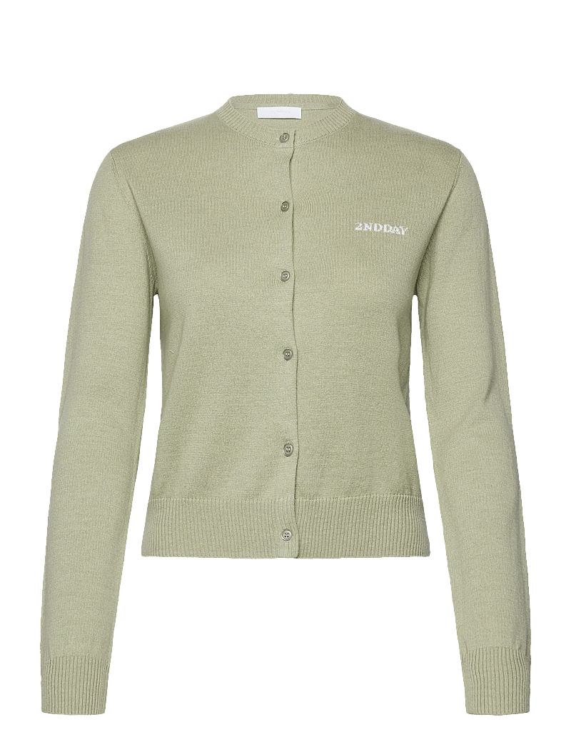 2NDDAY - 2ND Vinny - Soft Wool Blend - cardigans - 160110 desert sage - 0