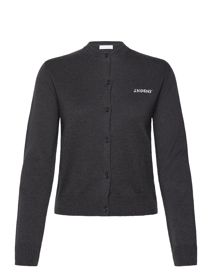 2NDDAY - 2ND Vinny - Soft Wool Blend - strickjacken - 190203 gray pinstripe - 0