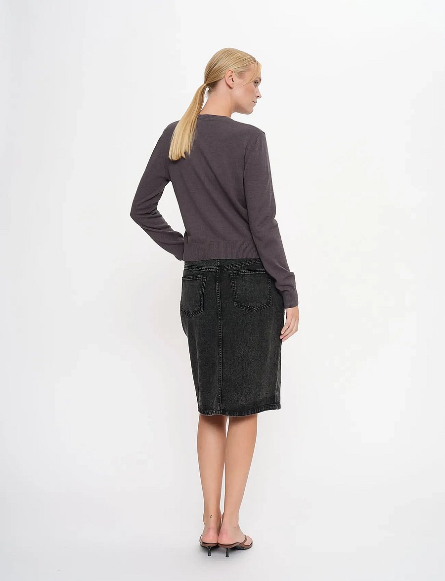 2NDDAY - 2ND Vinny - Soft Wool Blend - cardigans - 190203 gray pinstripe - 4