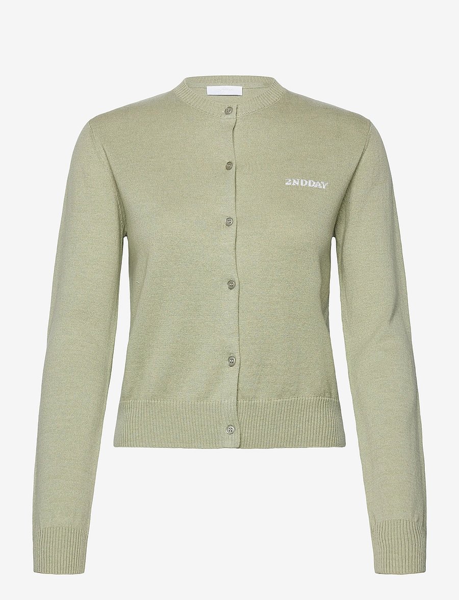 2NDDAY - 2ND Vinny - Soft Wool Blend - cardigans - desert sage - 1