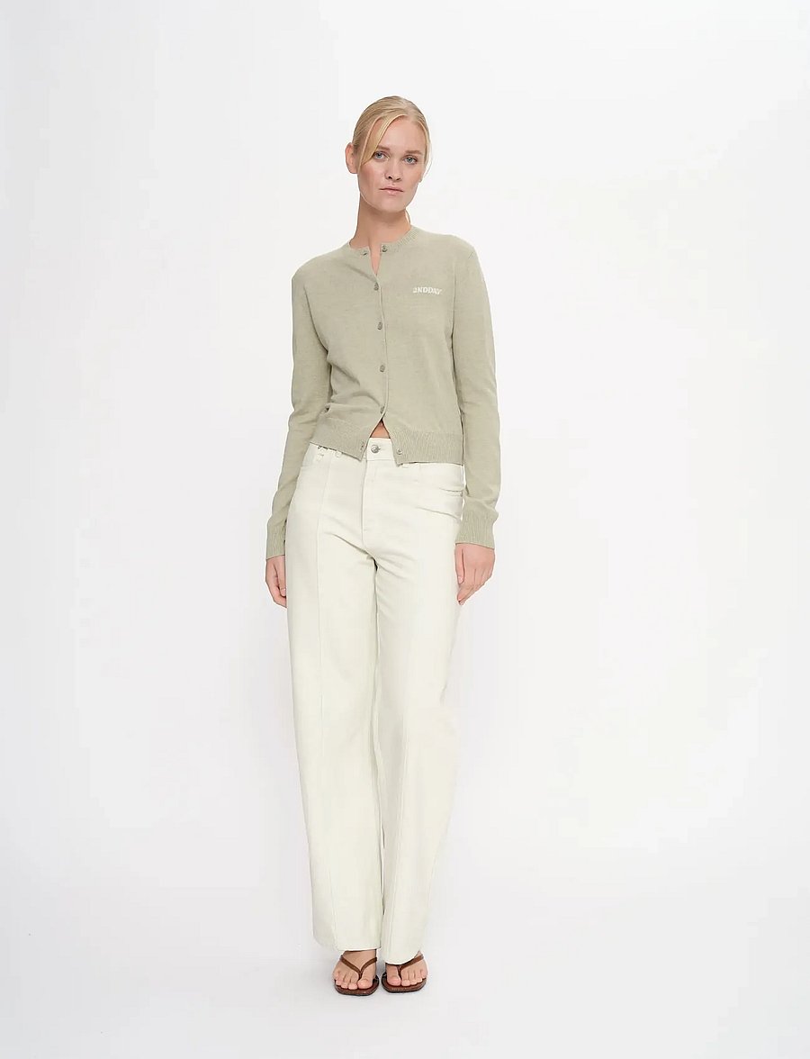 2NDDAY - 2ND Vinny - Soft Wool Blend - cardigans - desert sage - 5