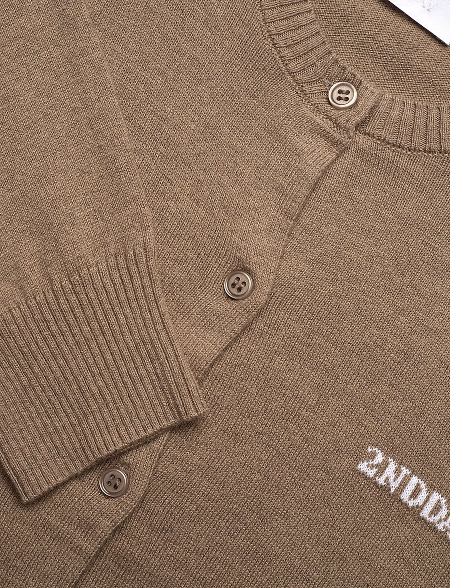 2NDDAY - 2ND Vinny - Soft Wool Blend - kardiganid - timber wolf - 2