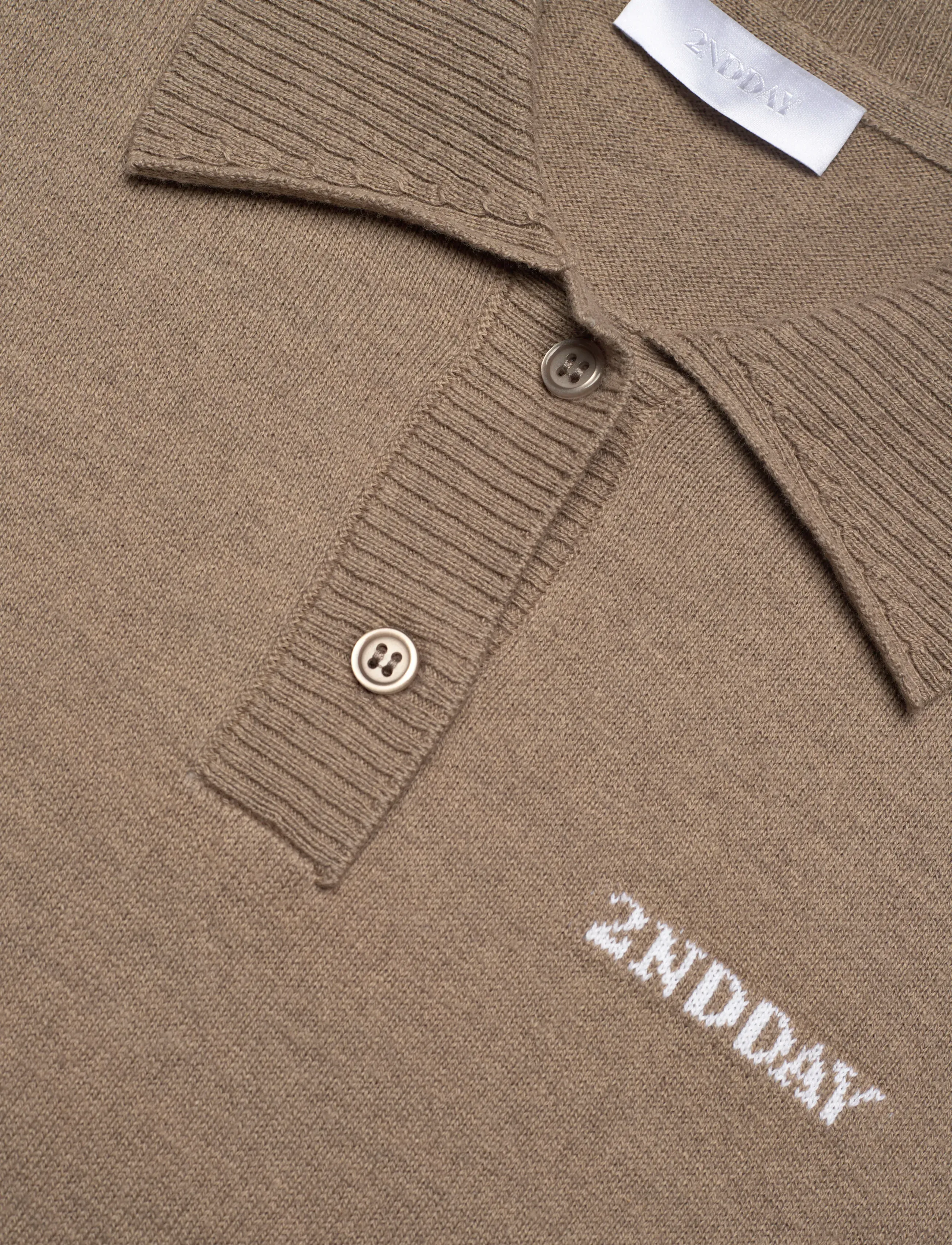 2NDDAY - 2ND Jean - Soft Wool Blend - poloer - 171310 timber wolf - 5