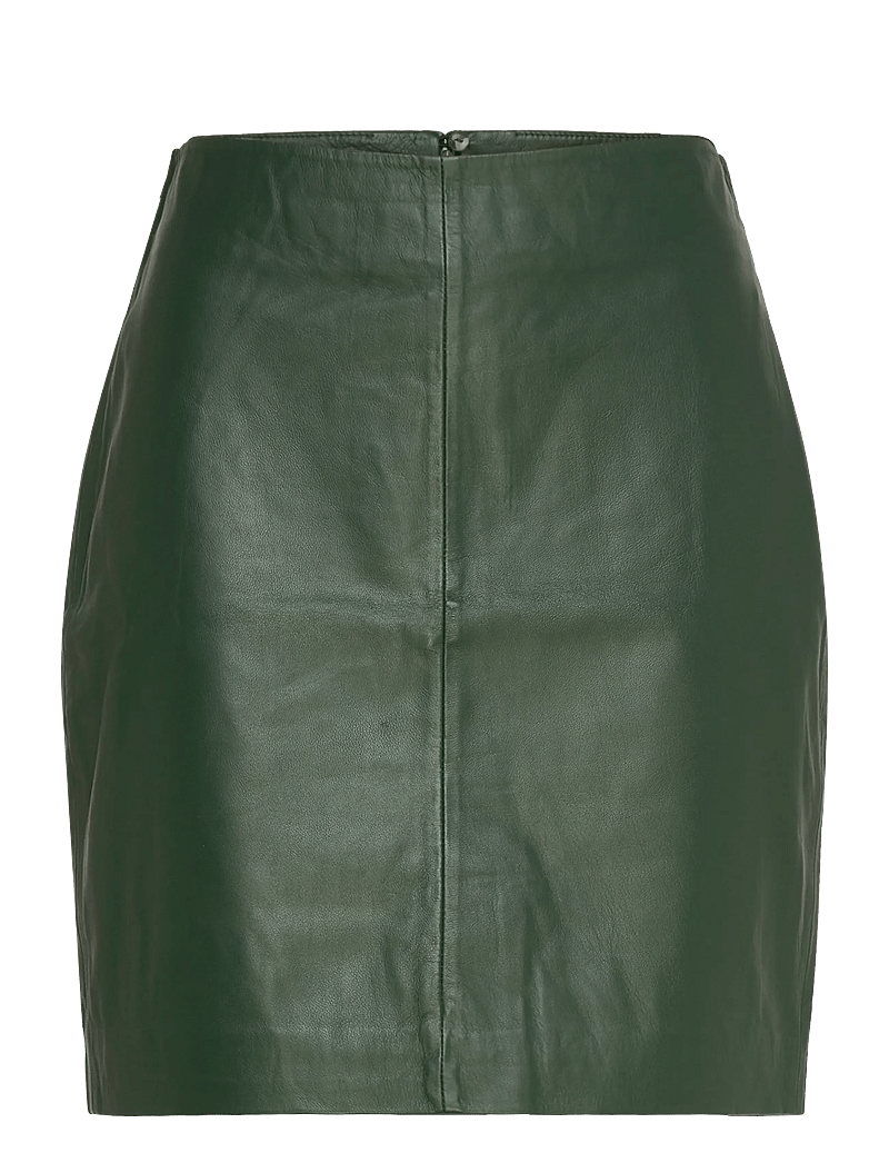 2NDDAY - 2ND Ceciliana - Classic Leather - lædernederdele - 195914 jungle green - 0