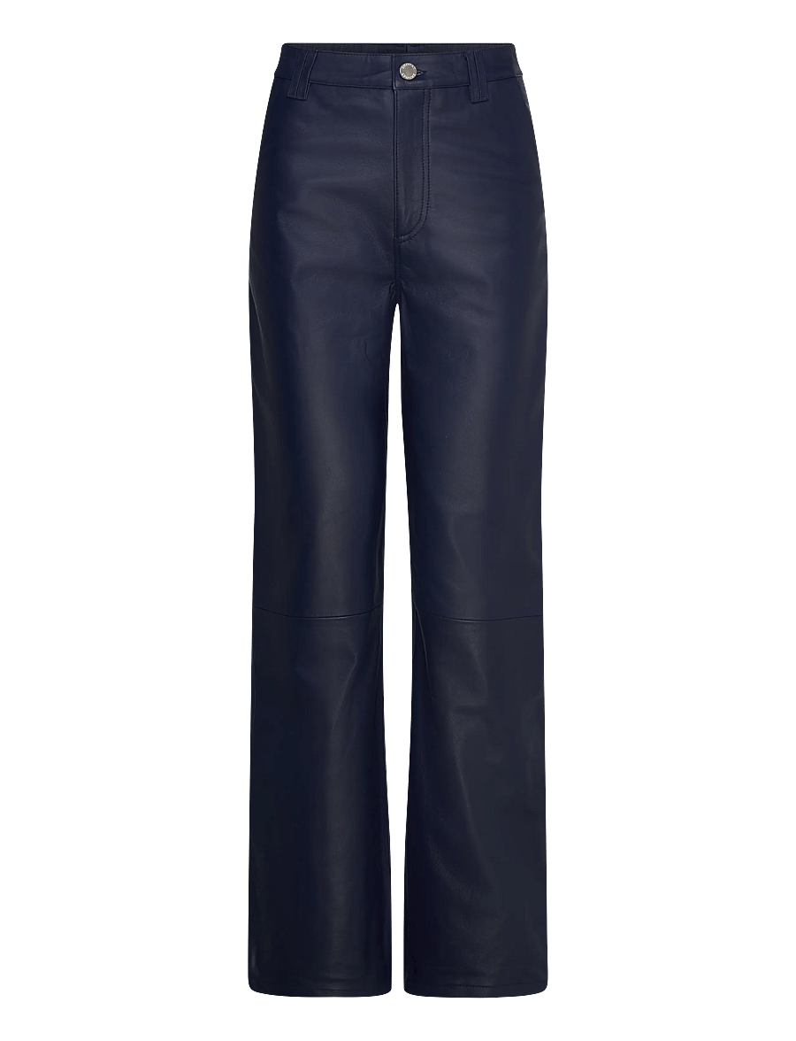2NDDAY - 2ND Toff - Fine leather - pantalons en cuir - 193933 medieval blue - 0