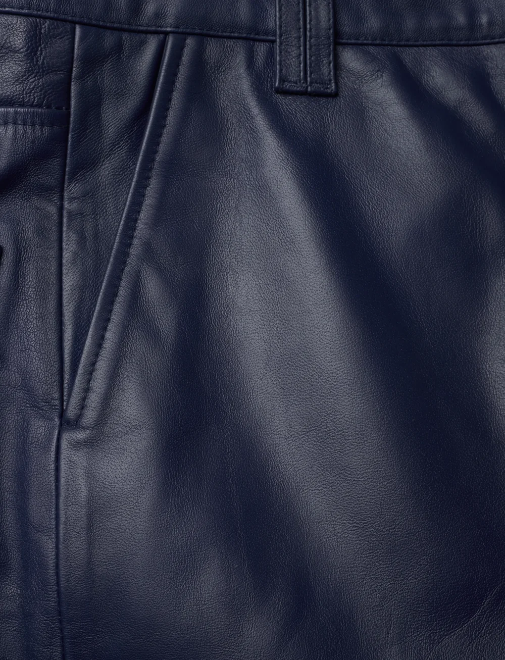 2NDDAY - 2ND Toff - Fine leather - pantalons en cuir - 193933 medieval blue - 2