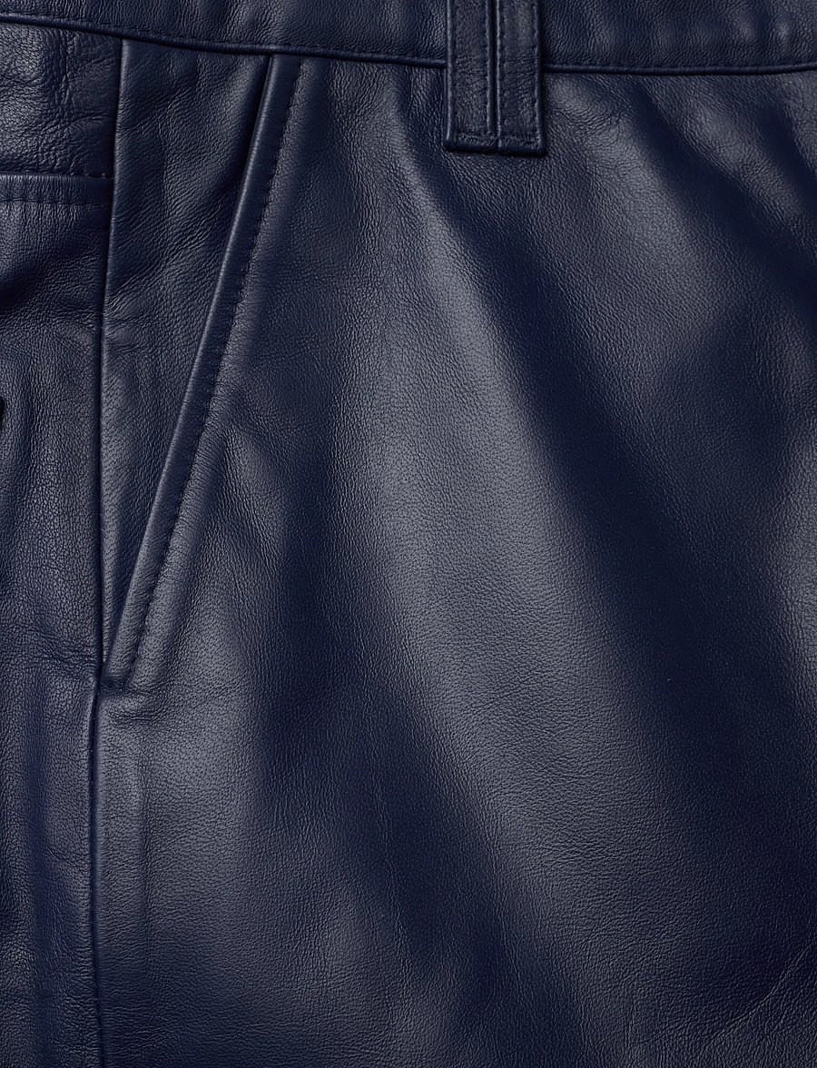2NDDAY - 2ND Toff - Fine leather - pantalons en cuir - 193933 medieval blue - 2