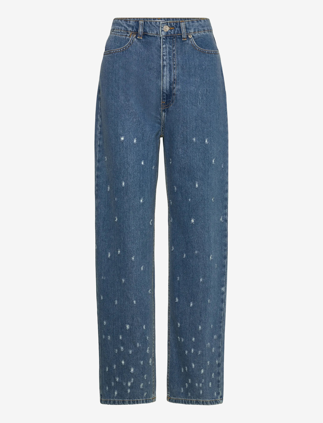 2NDDAY - 2ND Flossy - Distressed Denim - straight jeans - d019 mid blue - 0