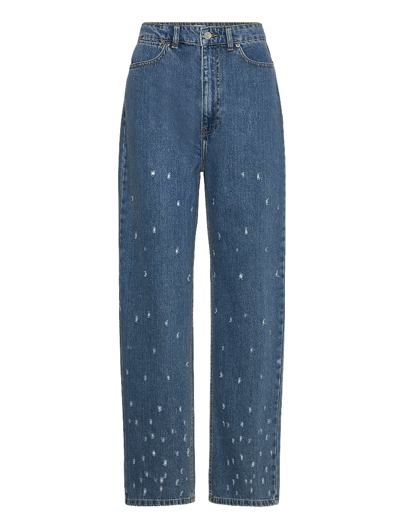 2NDDAY - 2ND Flossy - Distressed Denim - sirge säärega teksad - d019 mid blue - 0