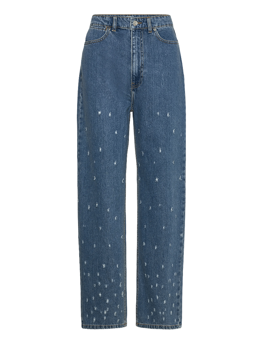 2NDDAY - 2ND Flossy - Distressed Denim - gerade jeans - d019 mid blue - 0
