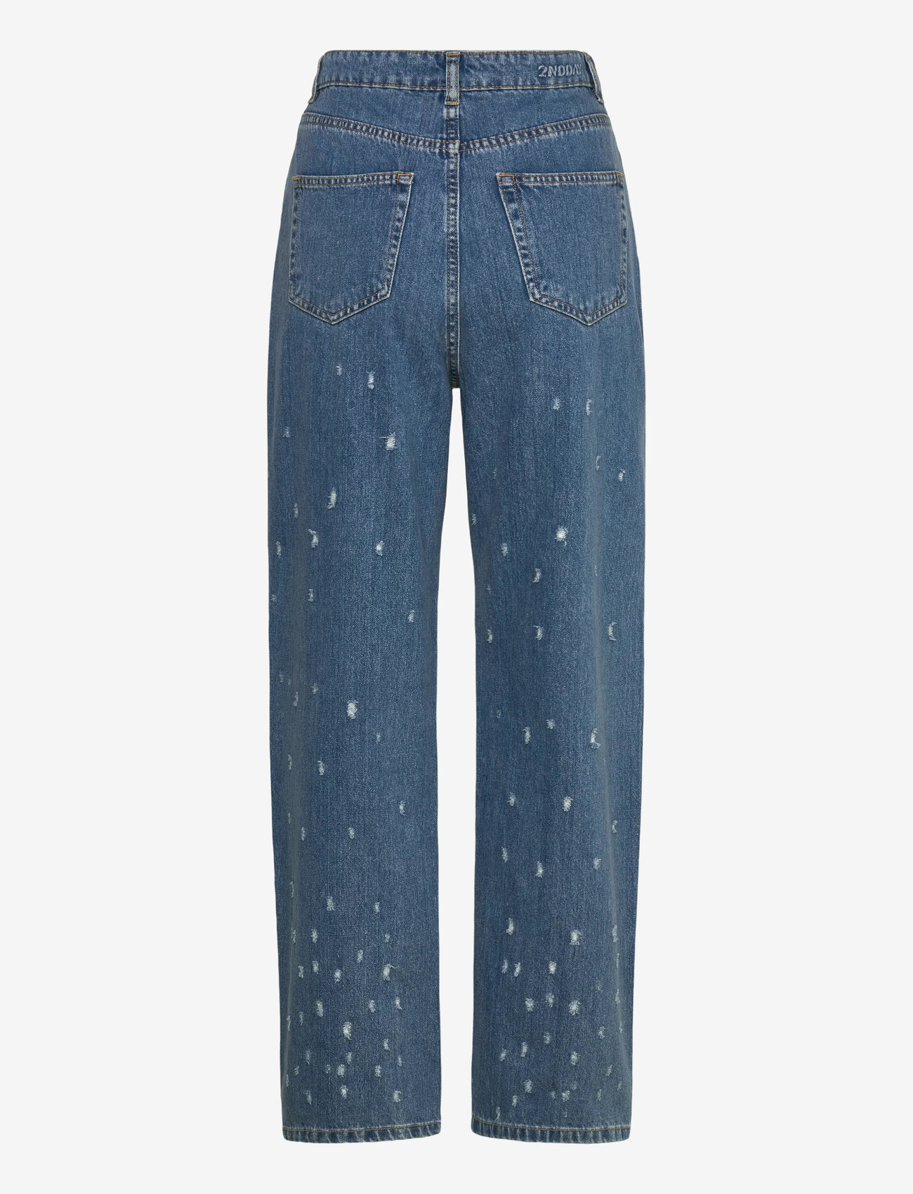 2NDDAY - 2ND Flossy - Distressed Denim - straight jeans - d019 mid blue - 1