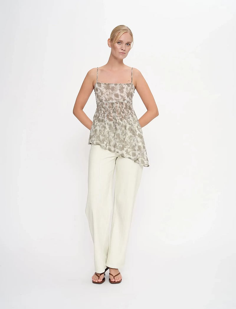 2NDDAY - 2ND Rode - Solid Twill - wide leg jeans - 136106 green tint - 5