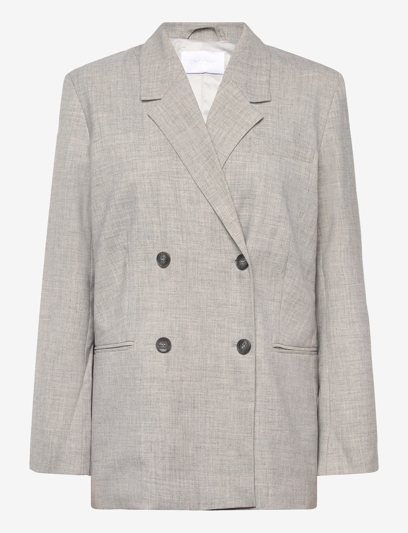 2NDDAY - 2ND Herman - Grey suiting - dobbeltradede blazere - 154101 high-rise - 1