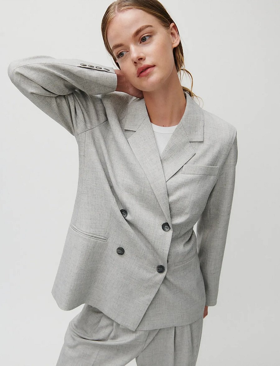 2NDDAY - 2ND Herman - Grey suiting - dubbelknäppta kavajer - 154101 high-rise - 3