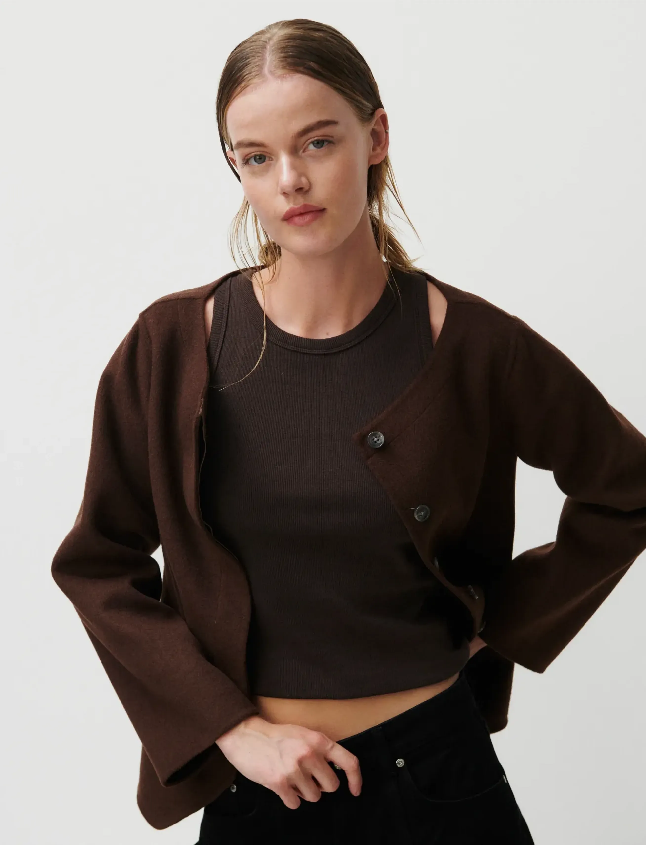 2NDDAY 2Nd Lila Smooth Wool, 34, Jackets, Braun - Wool Frauen