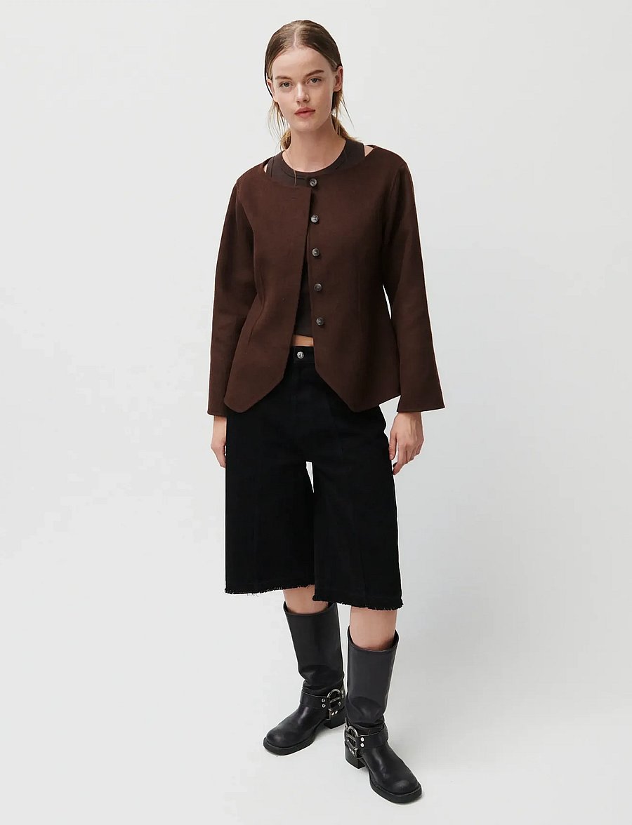 2NDDAY - 2ND Lila - Smooth Wool - wolljacken - 191016 java - 3